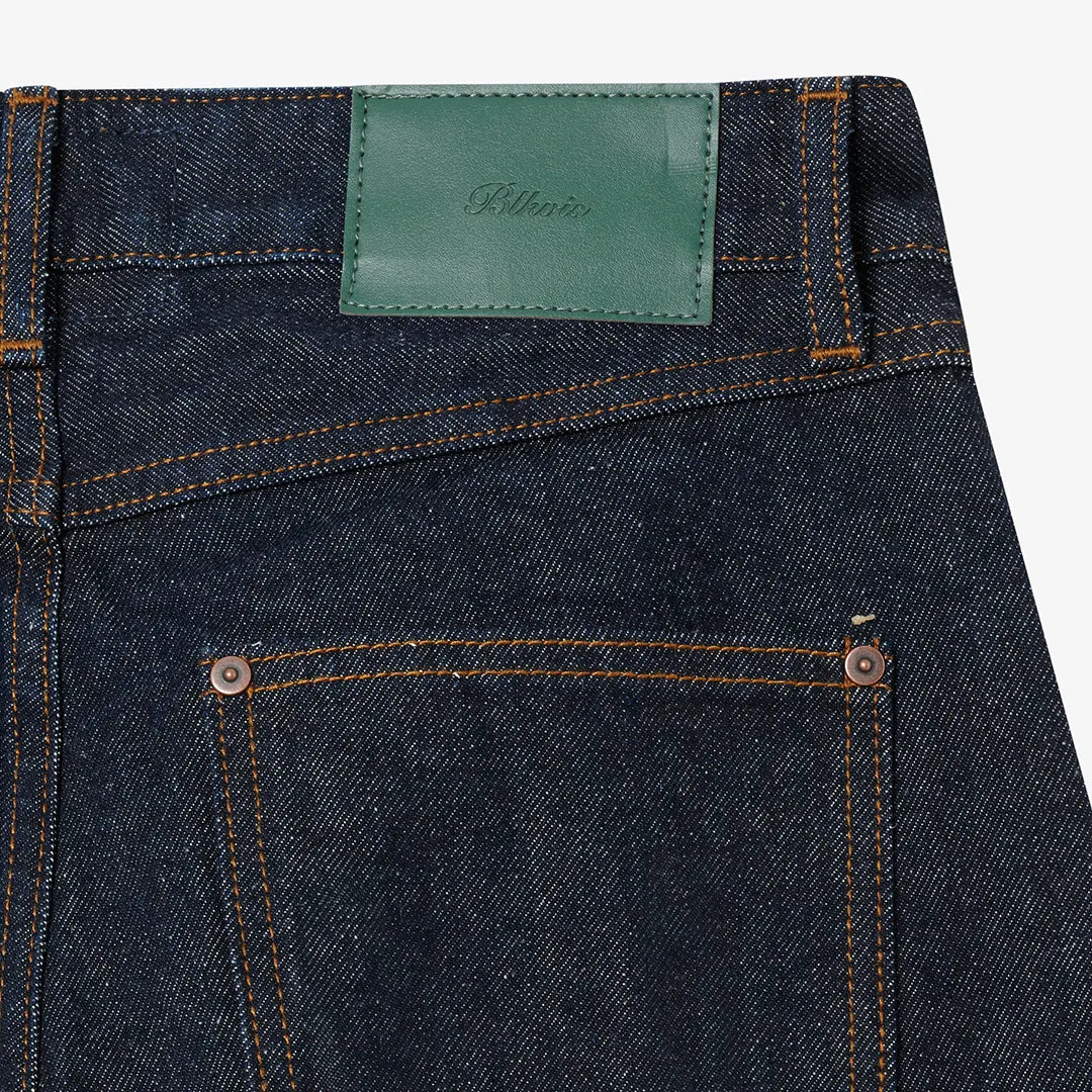 SELVEDGE DENIM PANTS - DARK BLUE