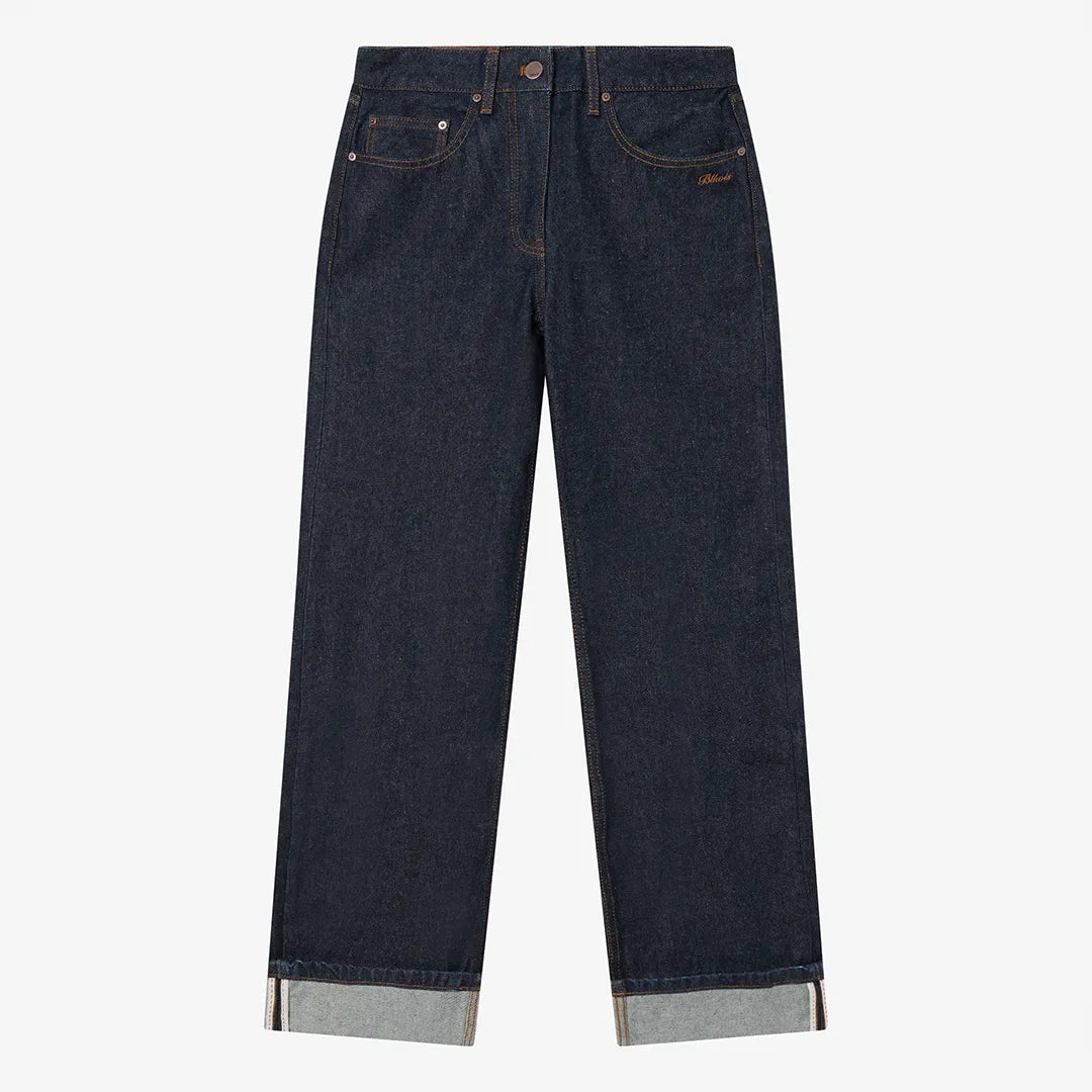 SELVEDGE DENIM PANTS - DARK BLUE