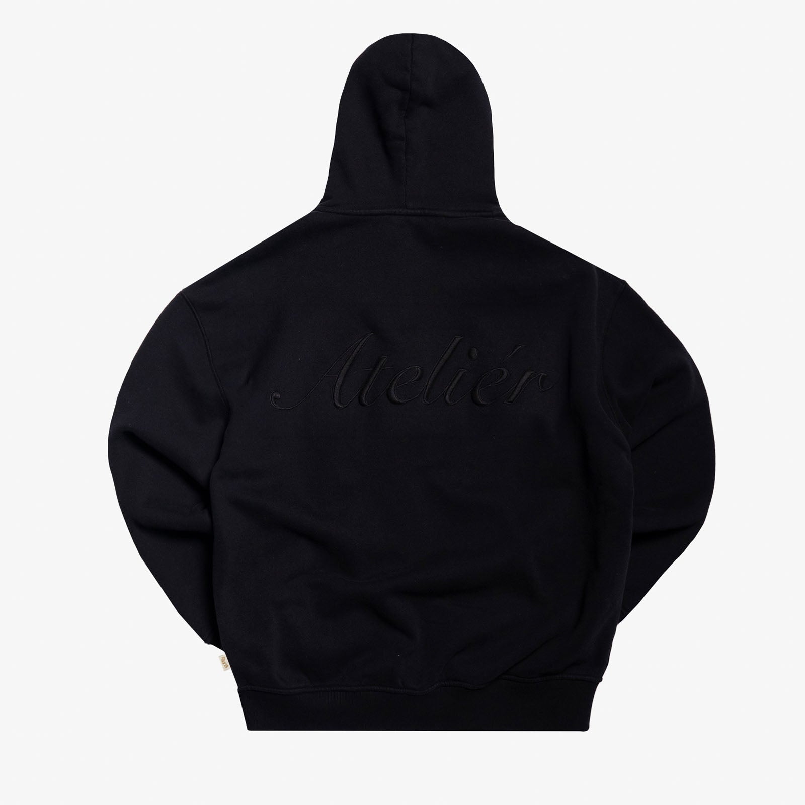 ATELIER ZIP HOODY BLACK