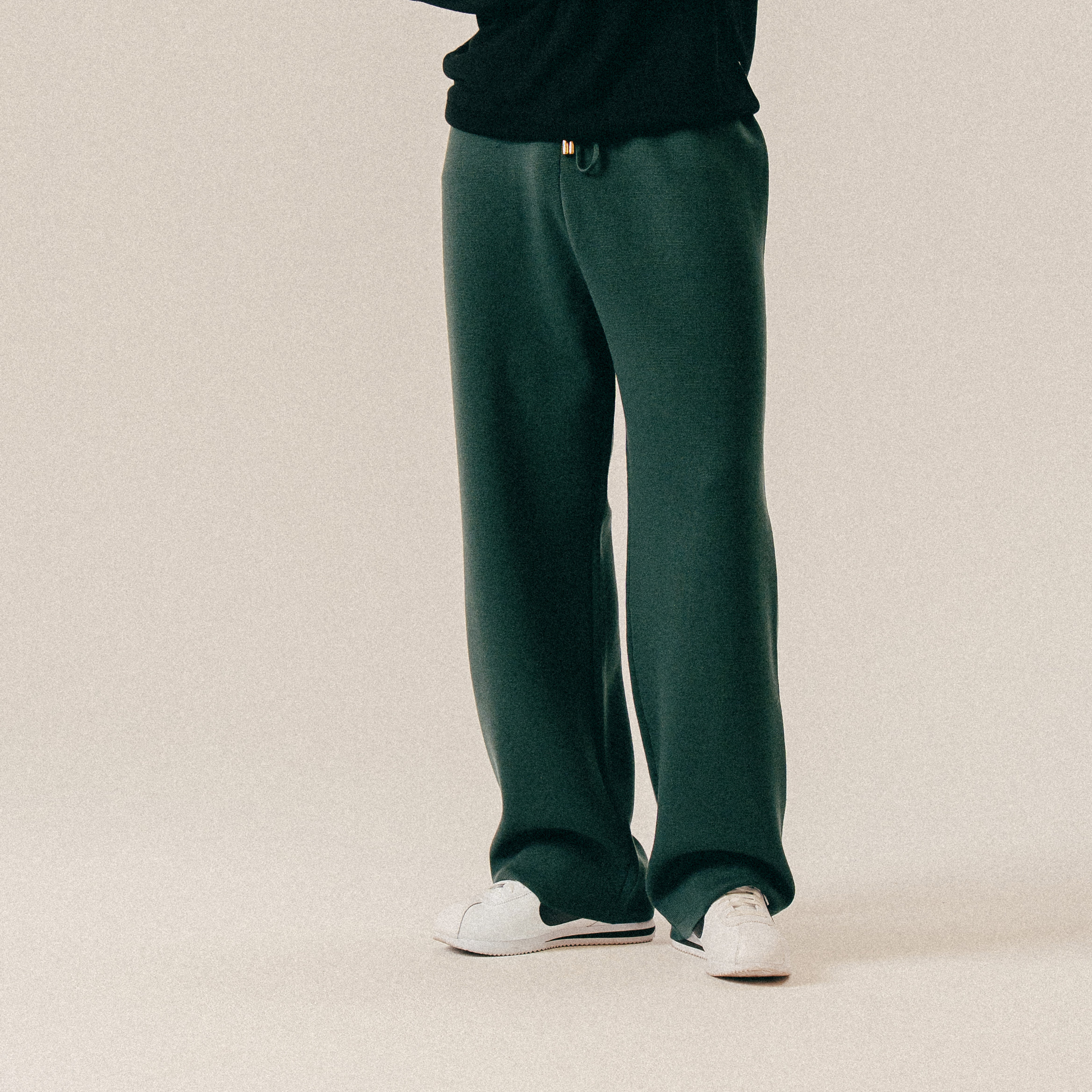 BLKVIS SCRIPT KNIT PANTS - DARKEST SPRUCE