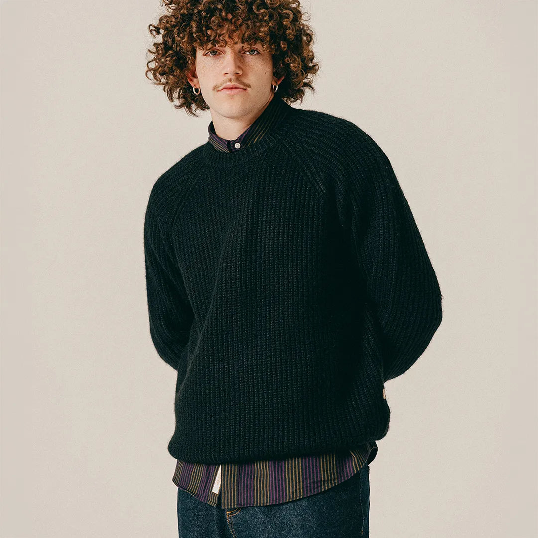 COZY KNIT SWEATER - BLACK