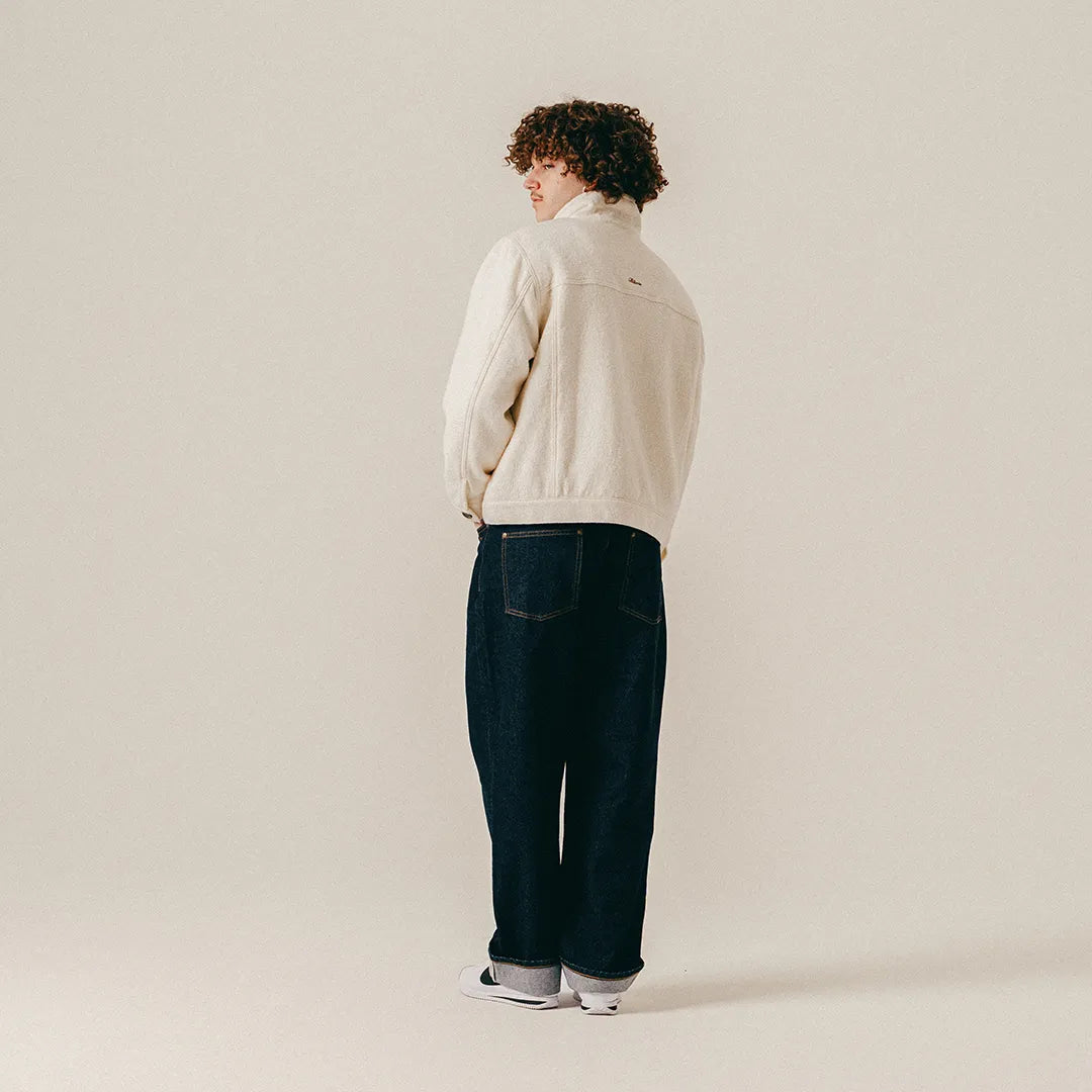 SCRIPT WOOL JACKET - PAPYRUS