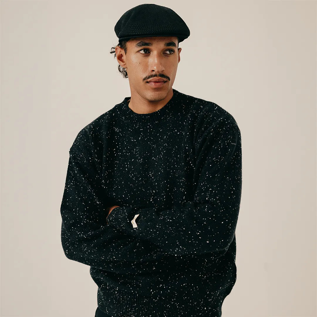 NEP CREWNECK SWEATER - BLACK
