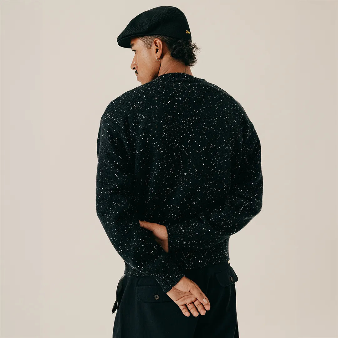 NEP CREWNECK SWEATER - BLACK
