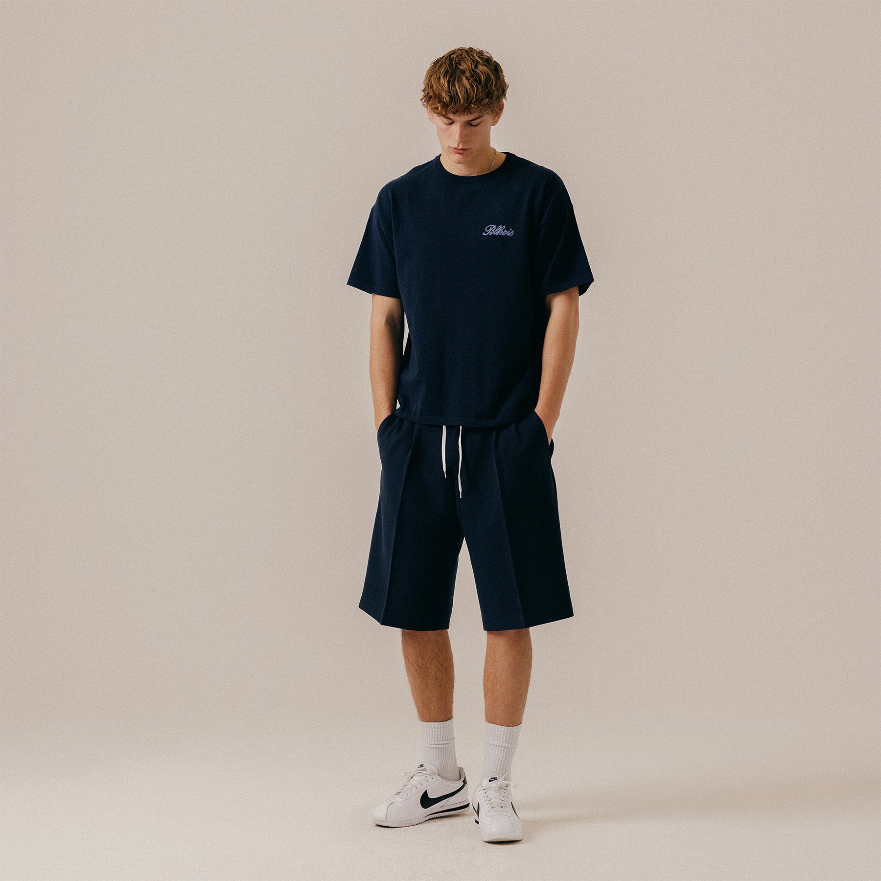 KNITTED TEE - BLUEBERRY