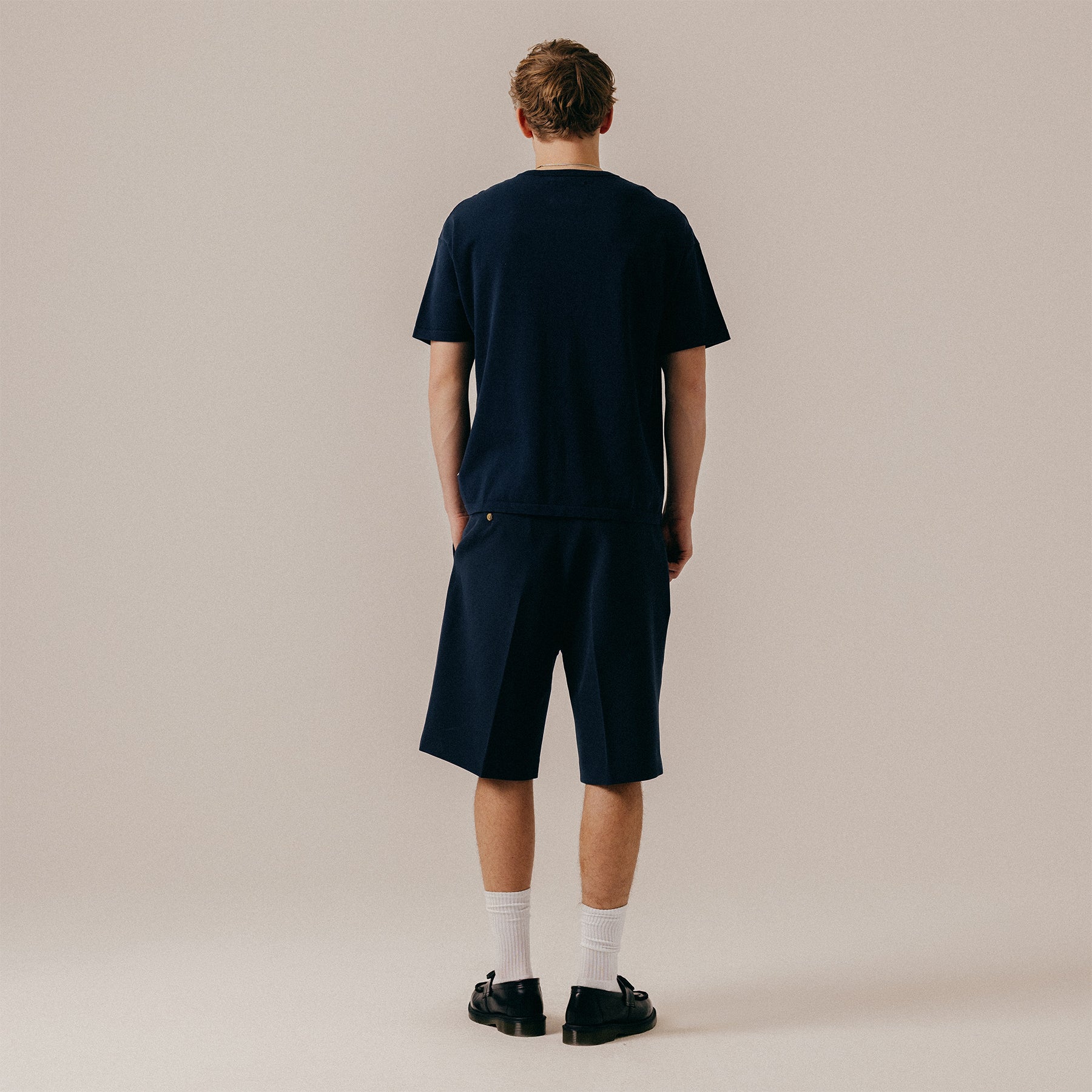 KNITTED TEE - BLUEBERRY