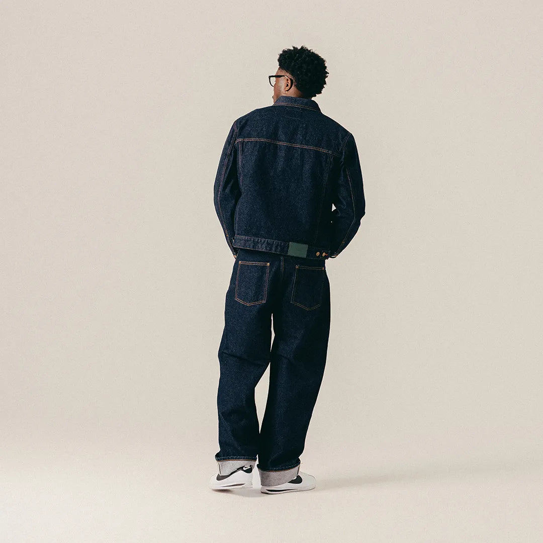 SELVEDGE DENIM JACKET - DARK BLUE