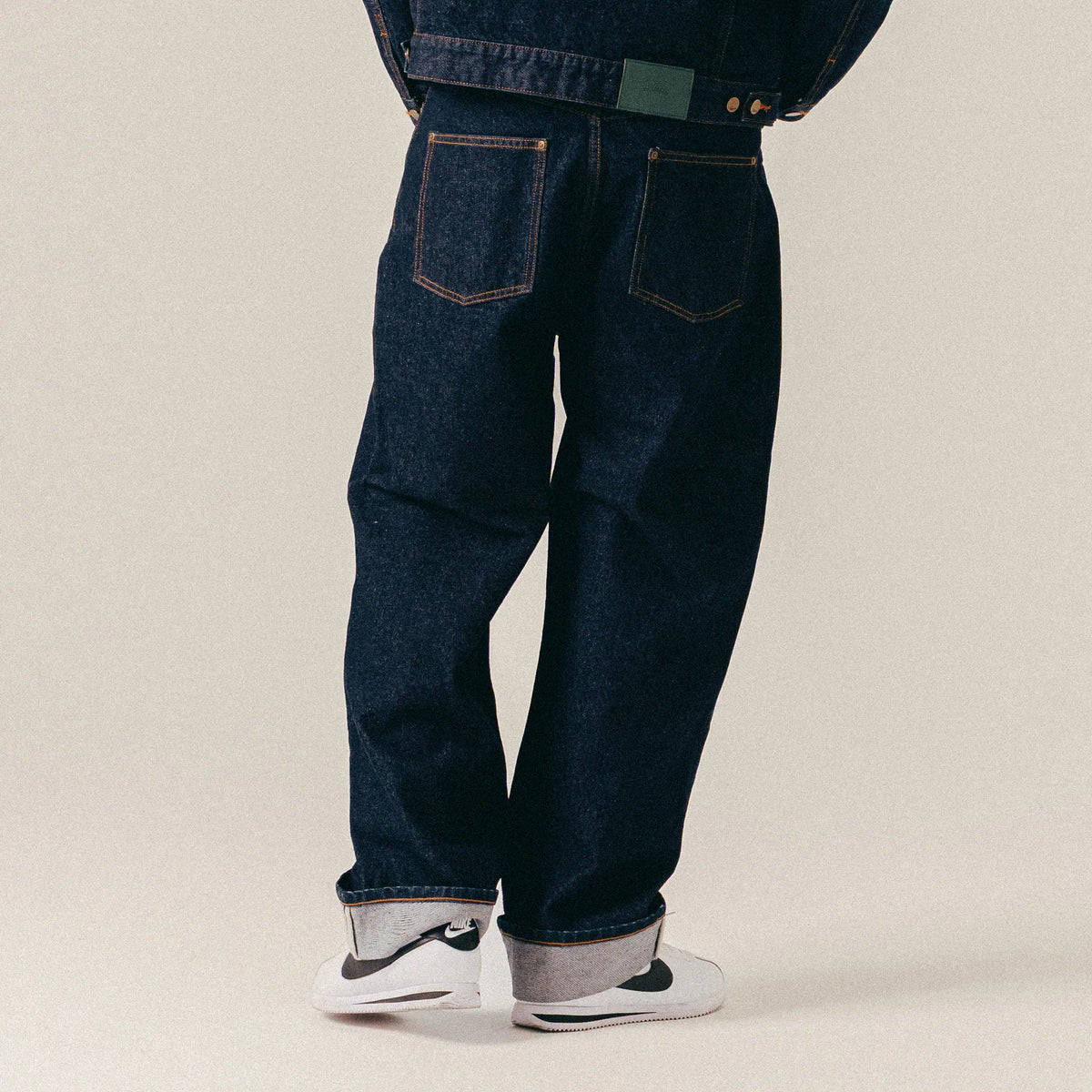 SELVEDGE DENIM PANTS - DARK BLUE