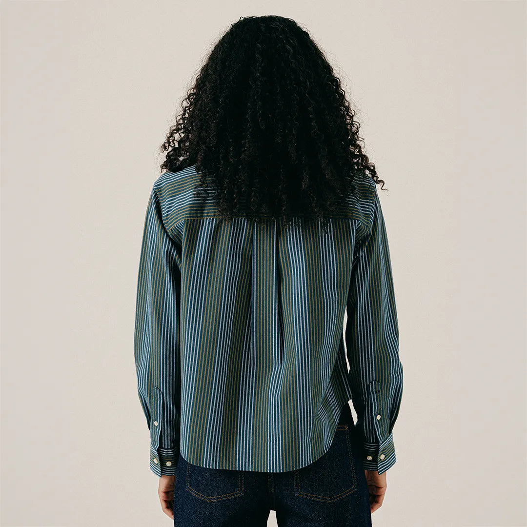 SCRIPT HEAVY SHIRT - SEA MOSS