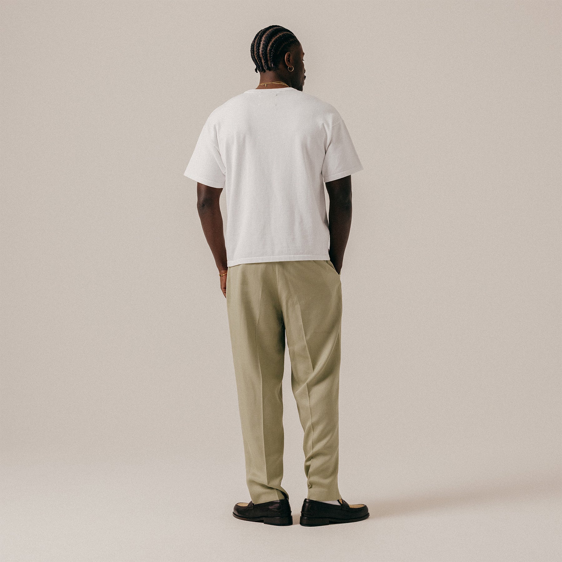 KNITTED TEE - WHITE