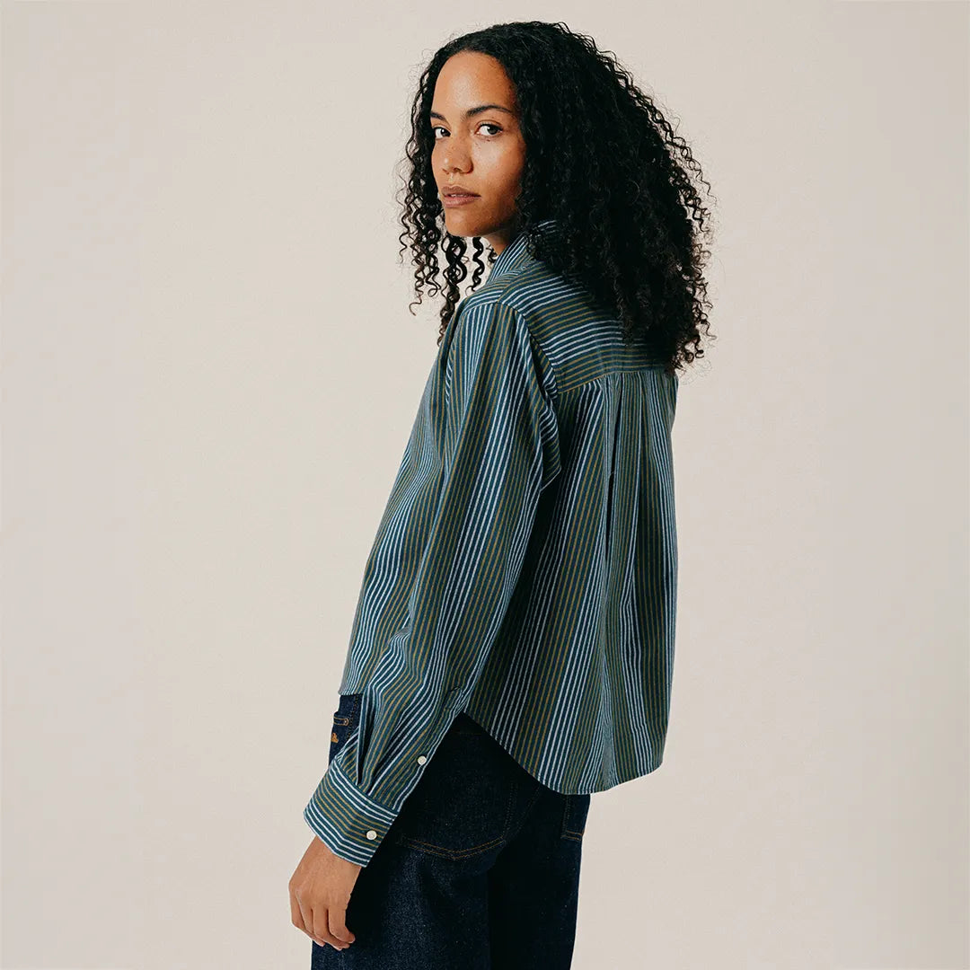 SCRIPT HEAVY SHIRT - SEA MOSS