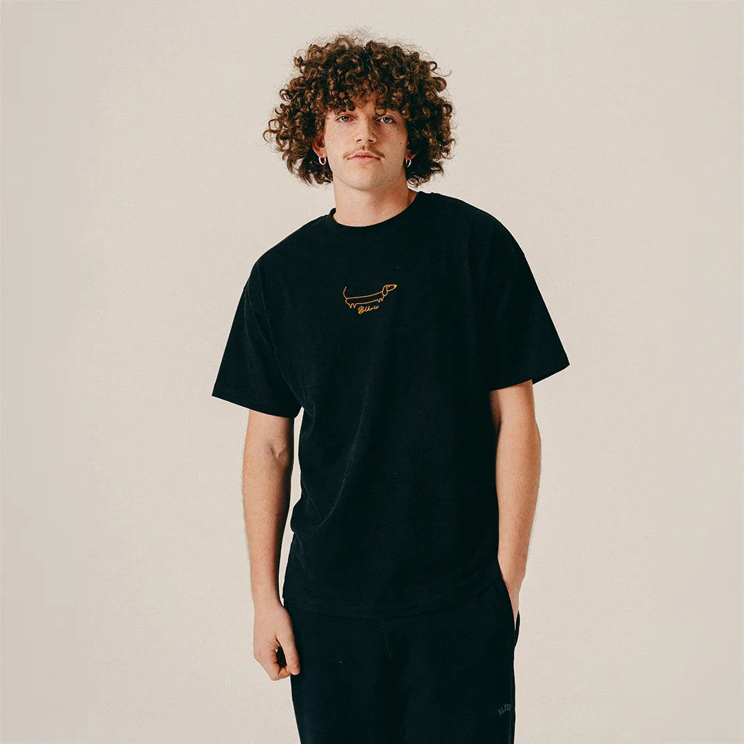 DACHSHUND TEE - BLACK