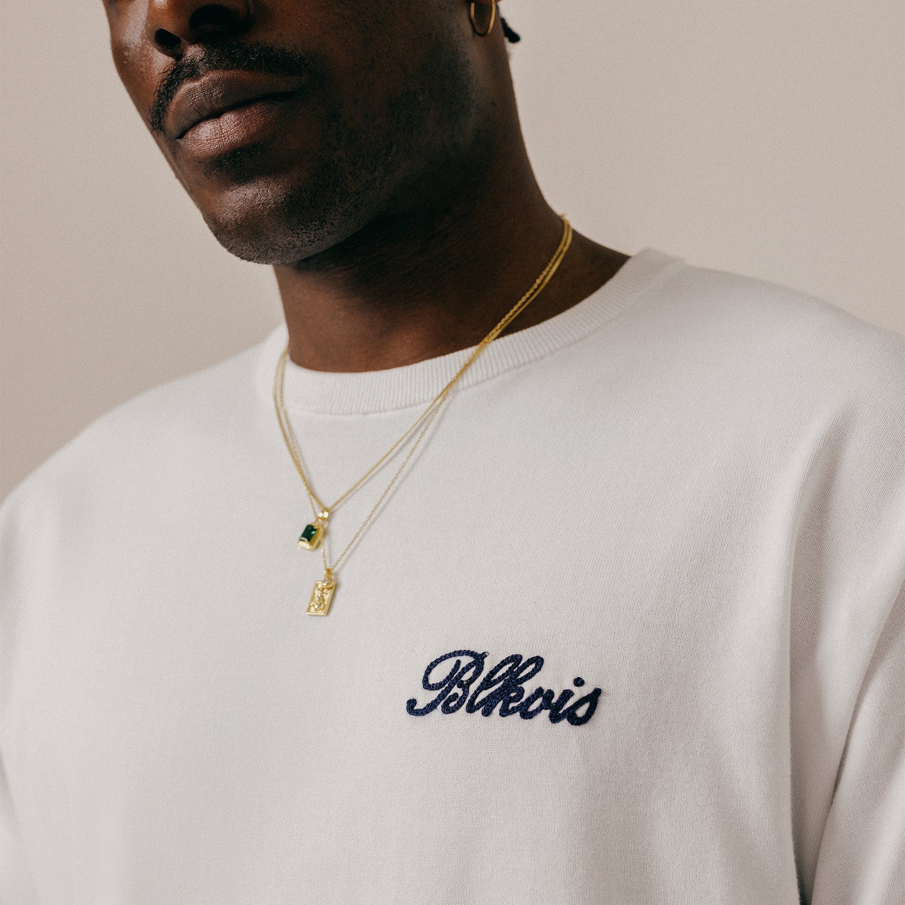 KNITTED TEE - WHITE