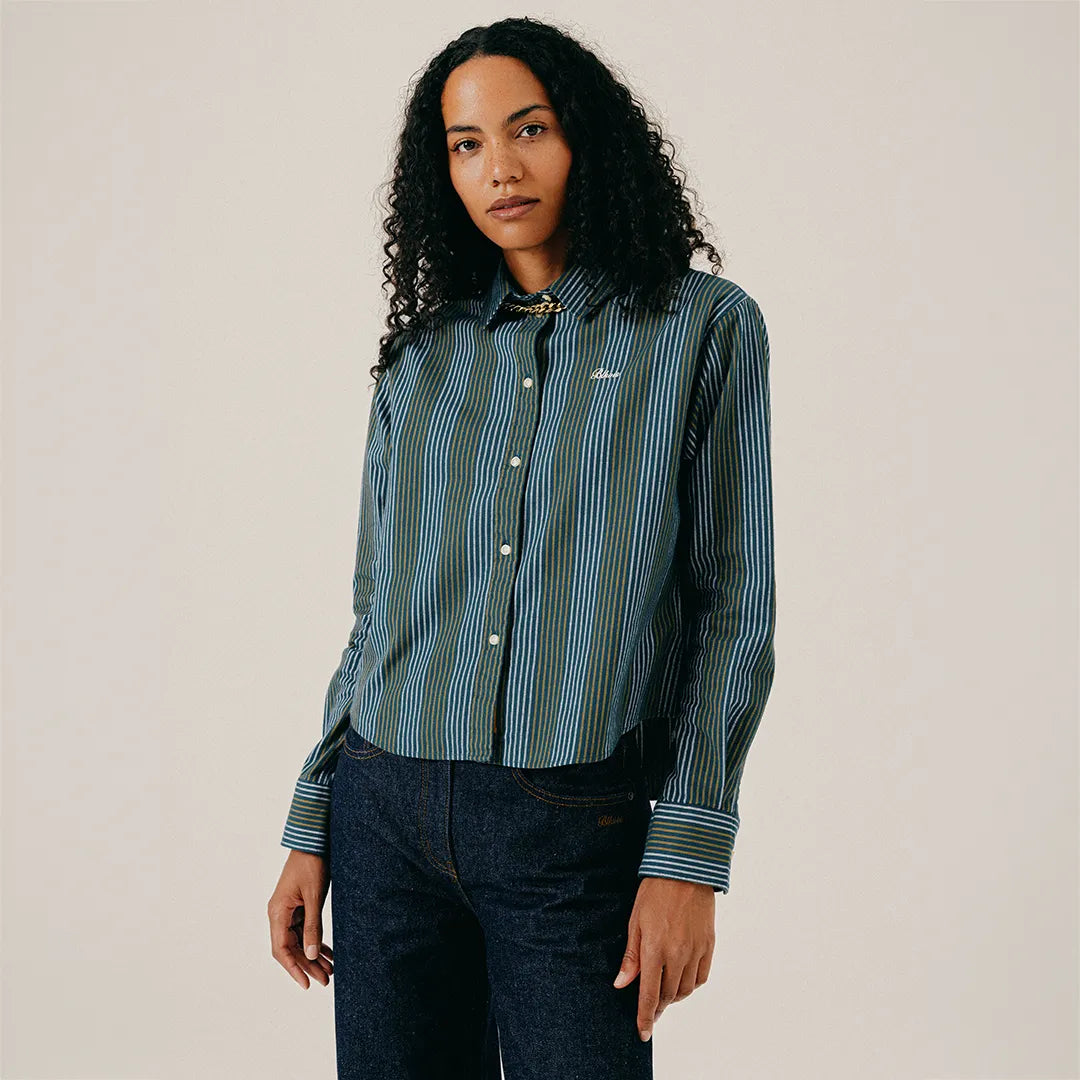 SCRIPT HEAVY SHIRT - SEA MOSS