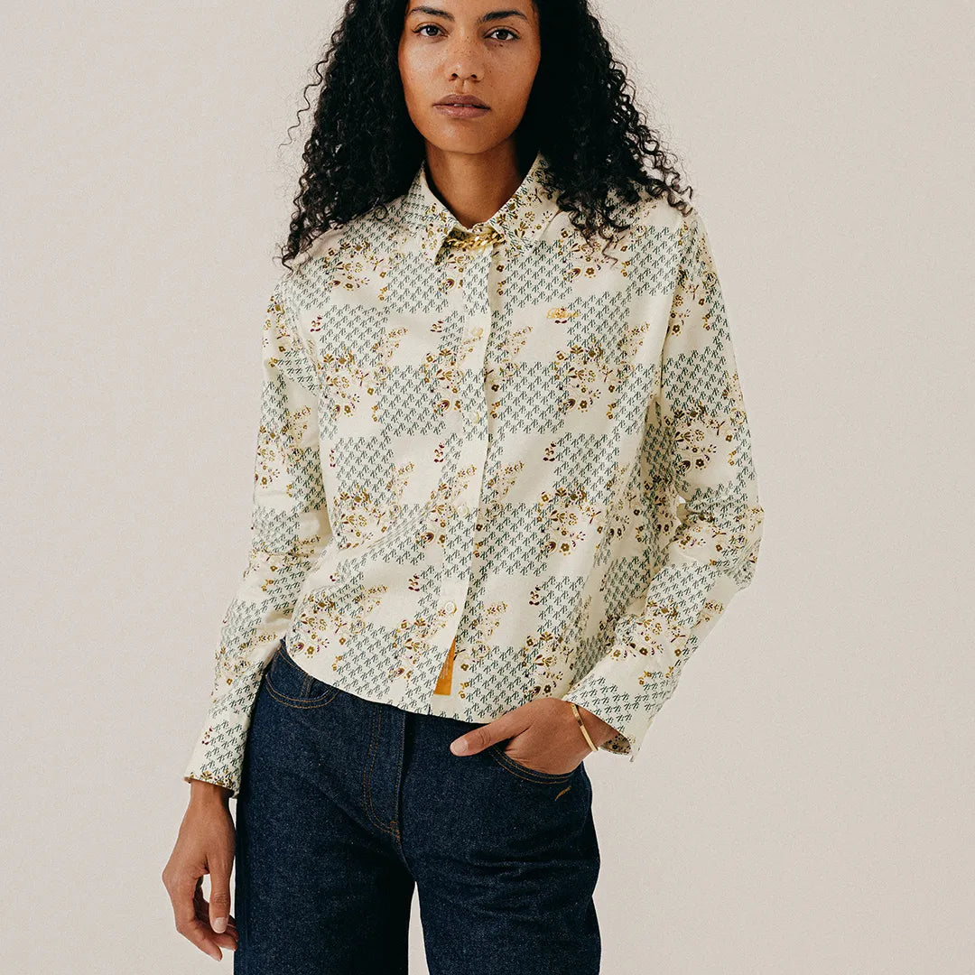 FLORAL PRINT SHIRT - PAPYRUS