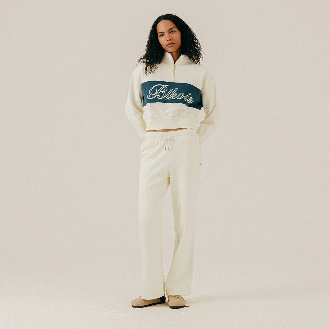 COLOR BLOCK HALF ZIP - PAPYRUS