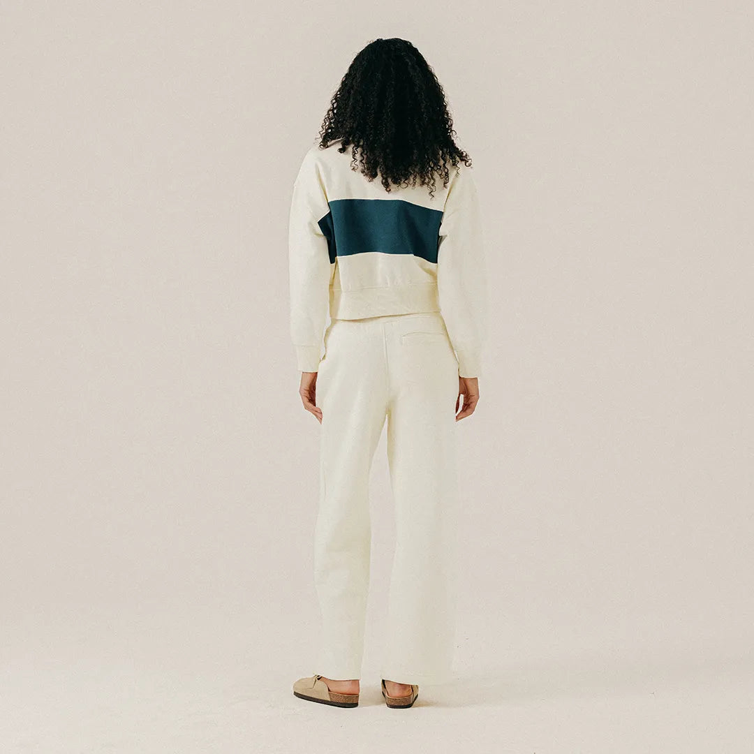 COLOR BLOCK HALF ZIP - PAPYRUS