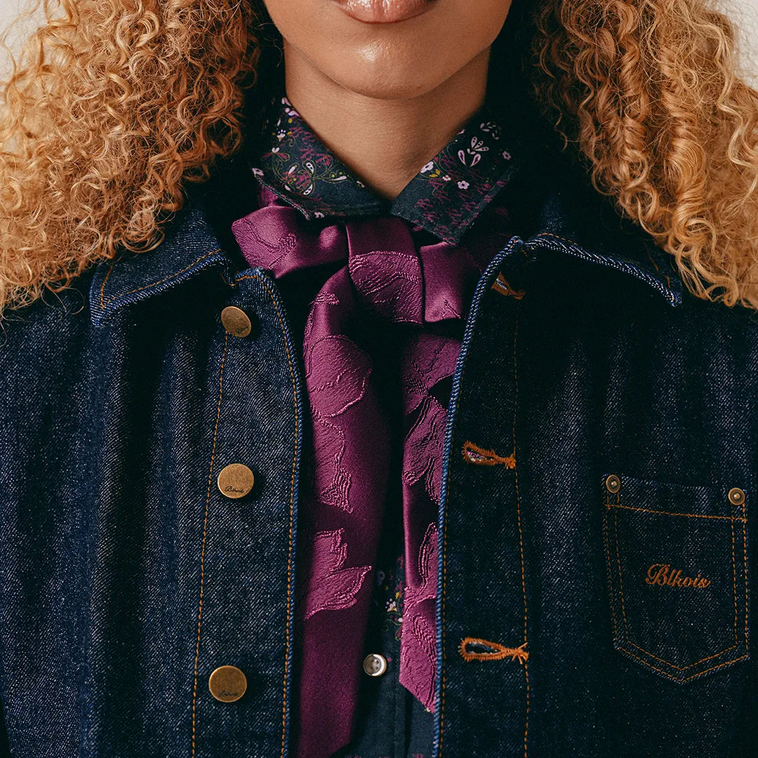 SELVEDGE DENIM JACKET - DARK BLUE