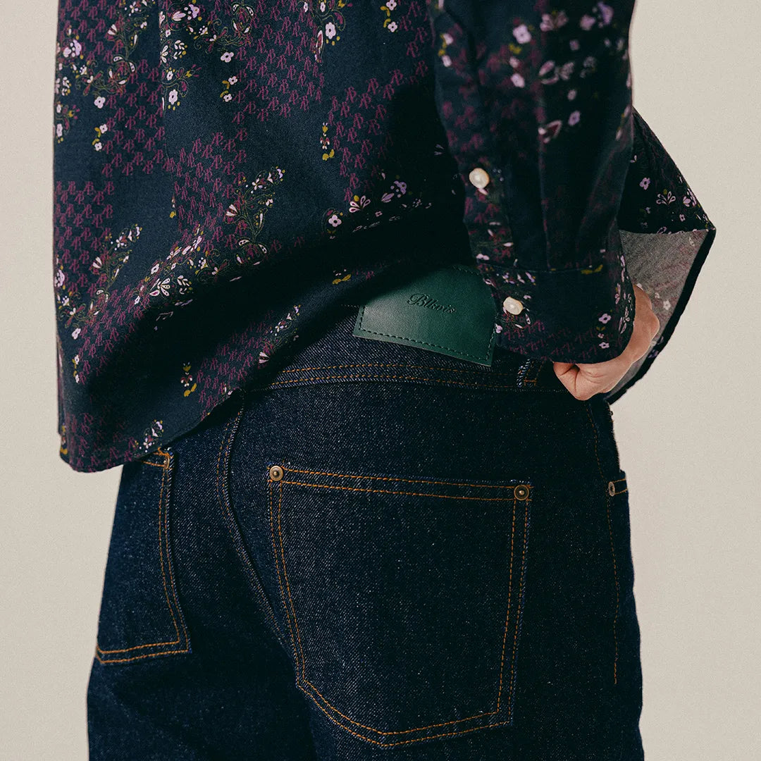 SELVEDGE DENIM PANTS - DARK BLUE