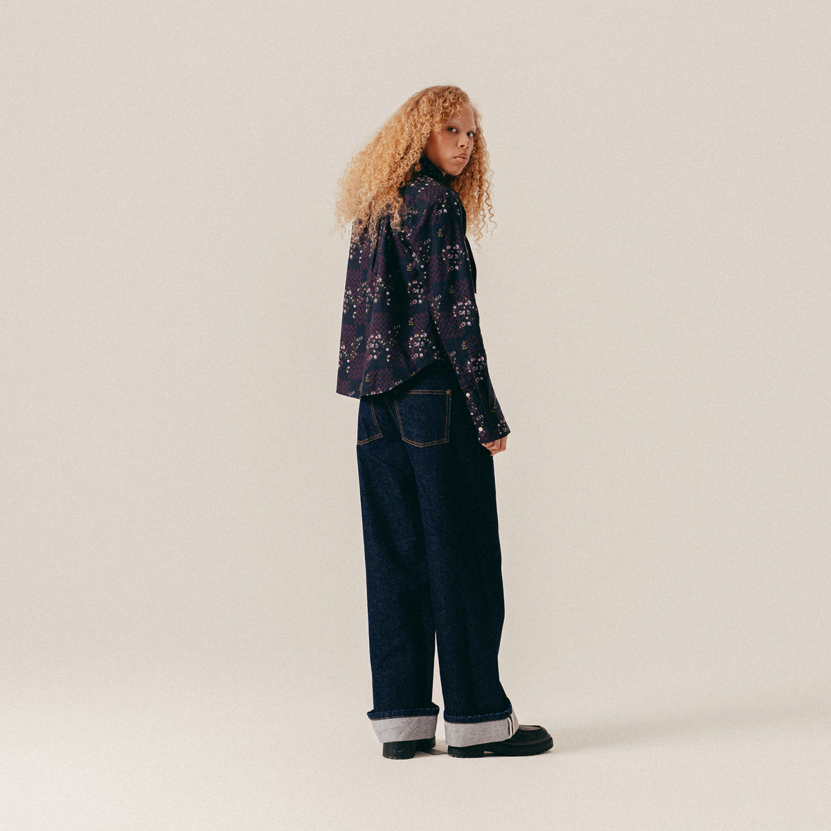 SELVEDGE DENIM PANTS - DARK BLUE
