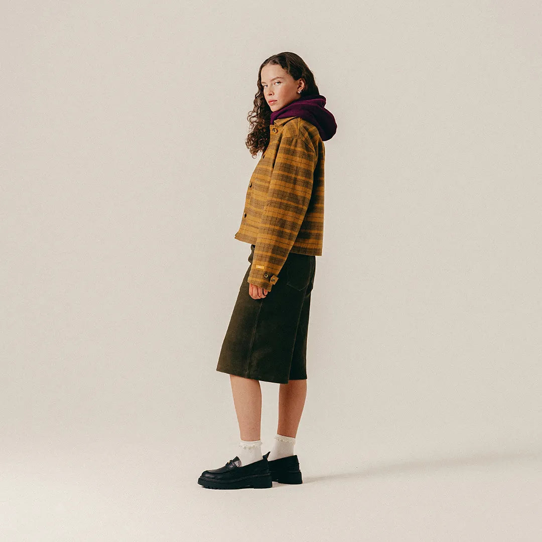 SCRIPT WOOL OVERCOAT - MILITARY OLIVE