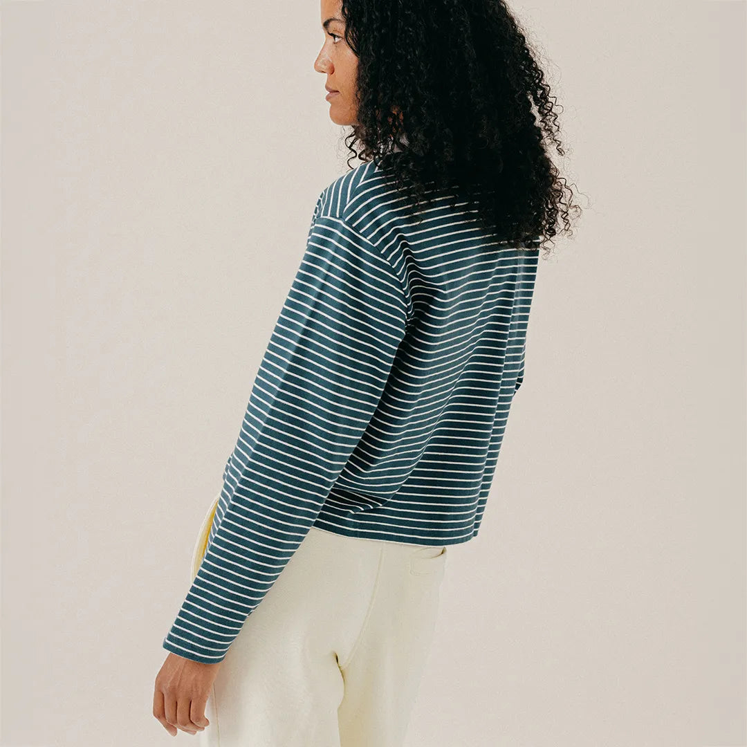 STRIPED LONGSLEEVE - SEA MOSS