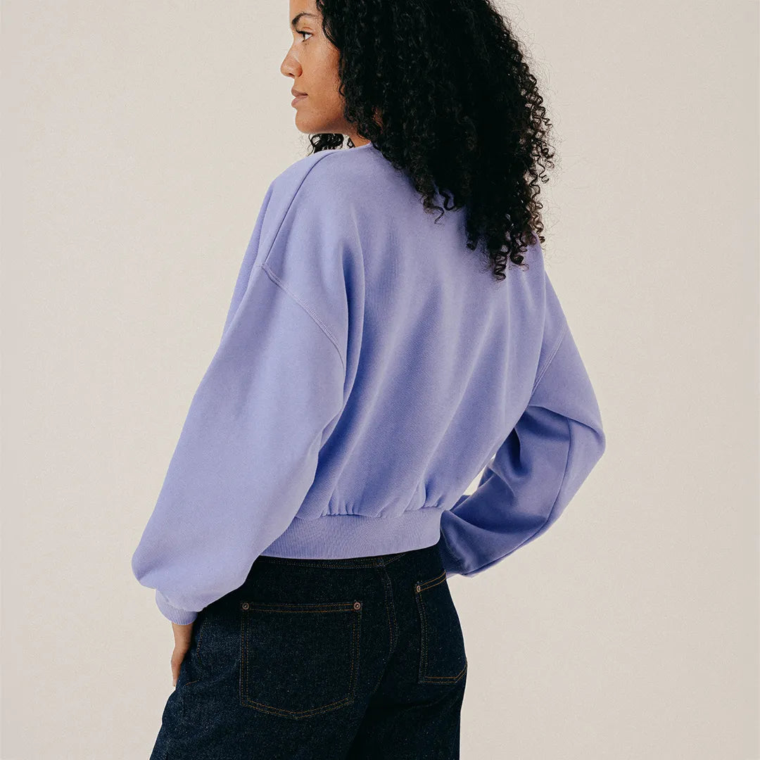 LETTERING CREWNECK - SAND VERBANA