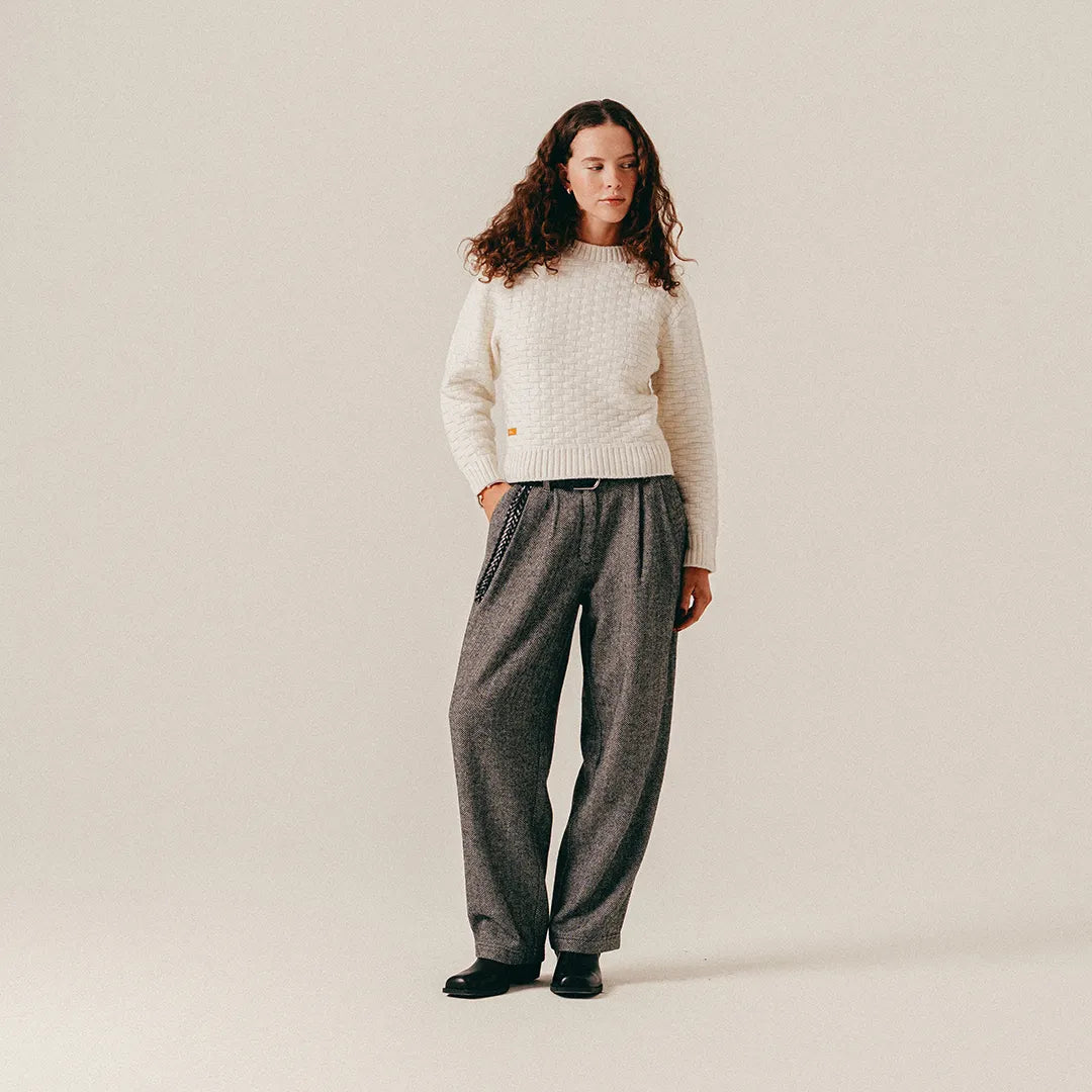 STRUCTURED SWEATER - PAPYRUS