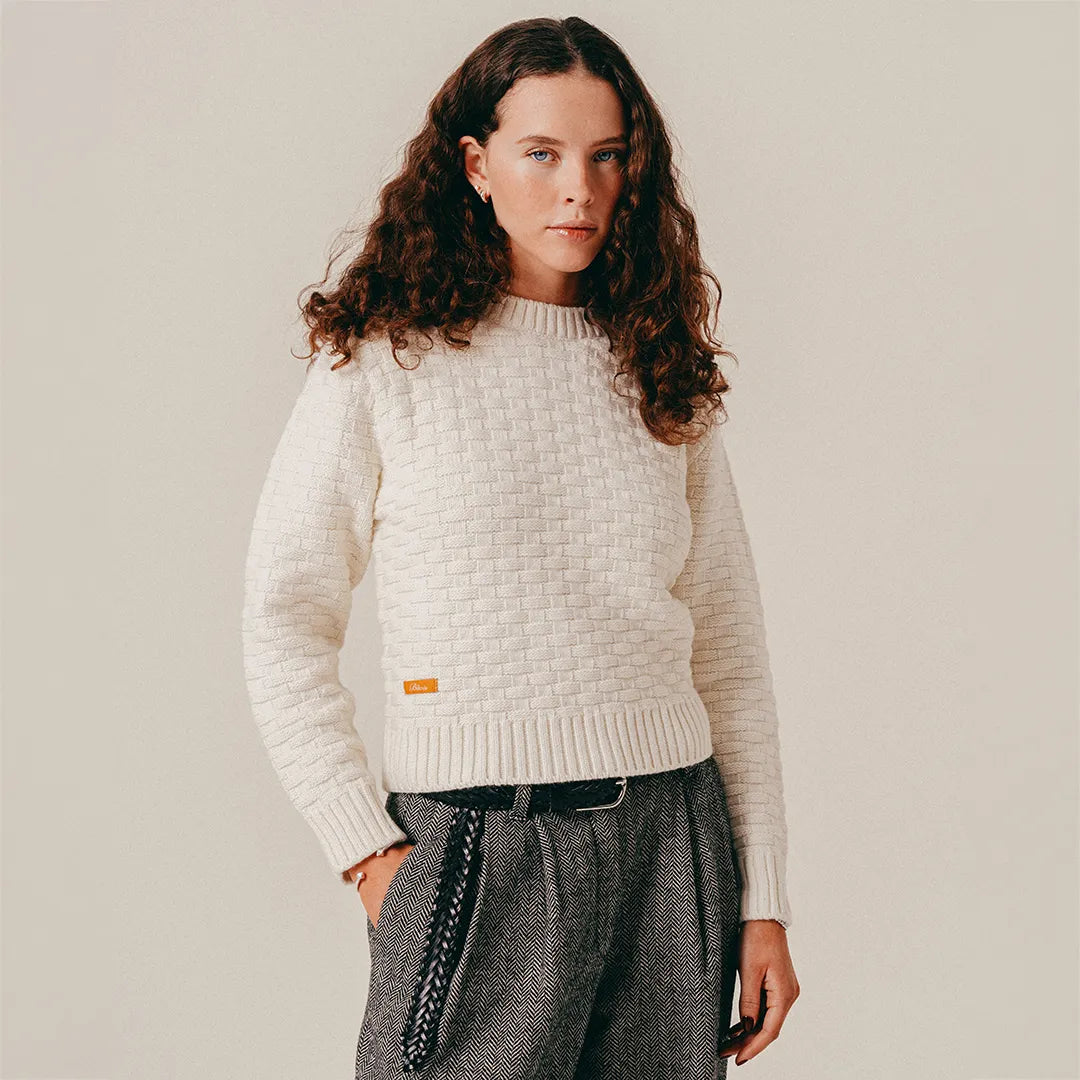 STRUCTURED SWEATER - PAPYRUS