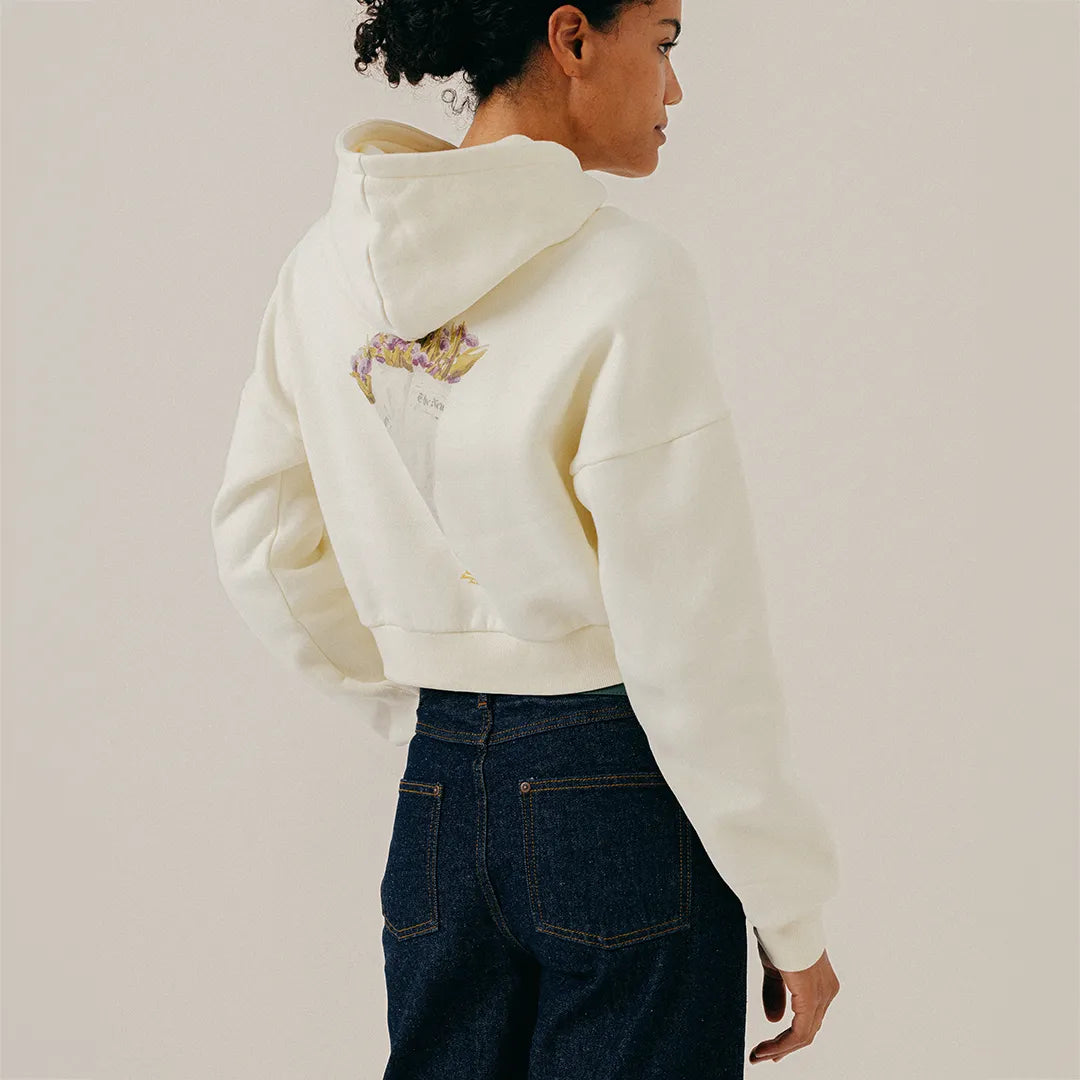 FLOWER BOUQUET HOODY - PAPYRUS