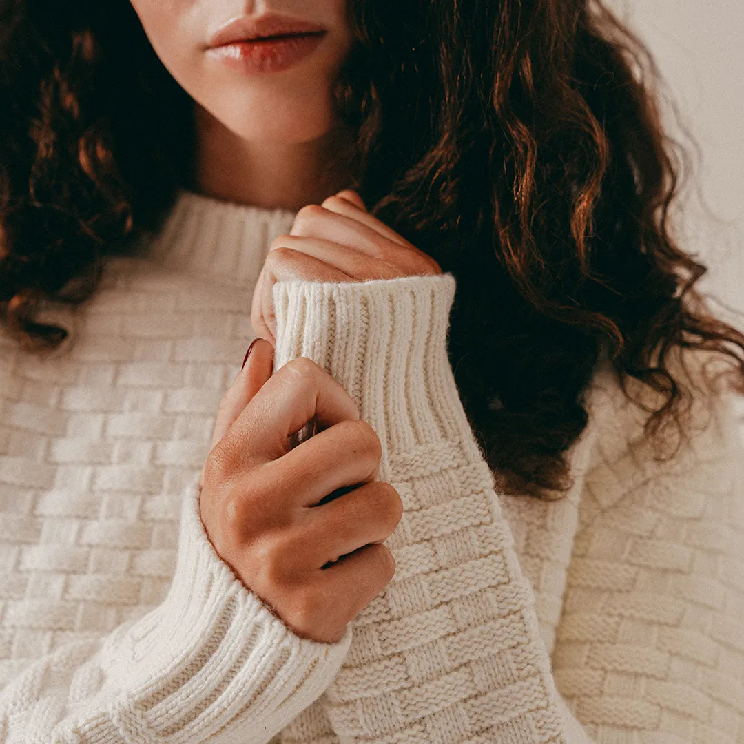 STRUCTURED SWEATER - PAPYRUS