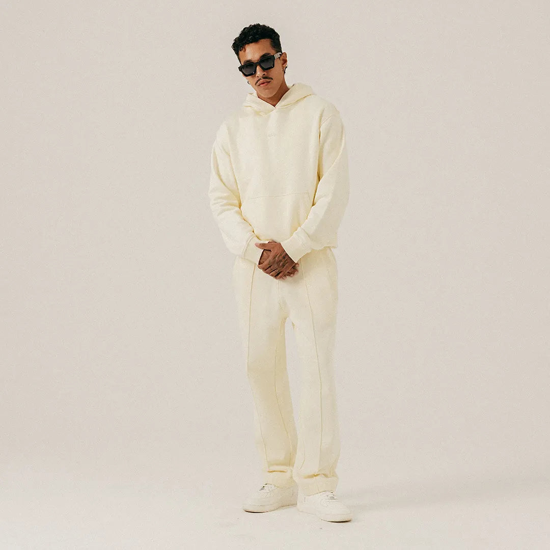 LETTERING SWEATPANTS - PAPYRUS