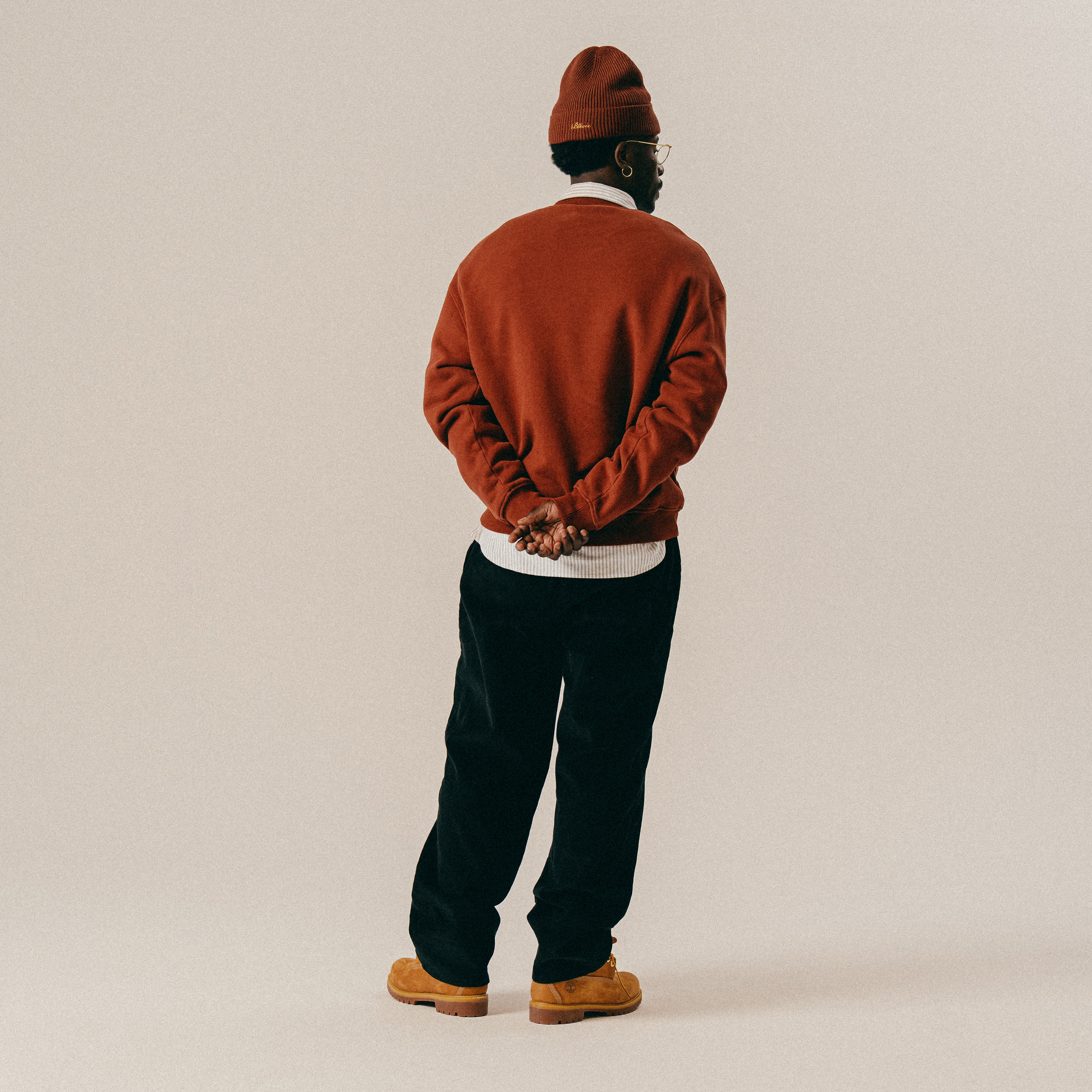 BLKVIS LOGO CREWNECK - MADDER BROWN