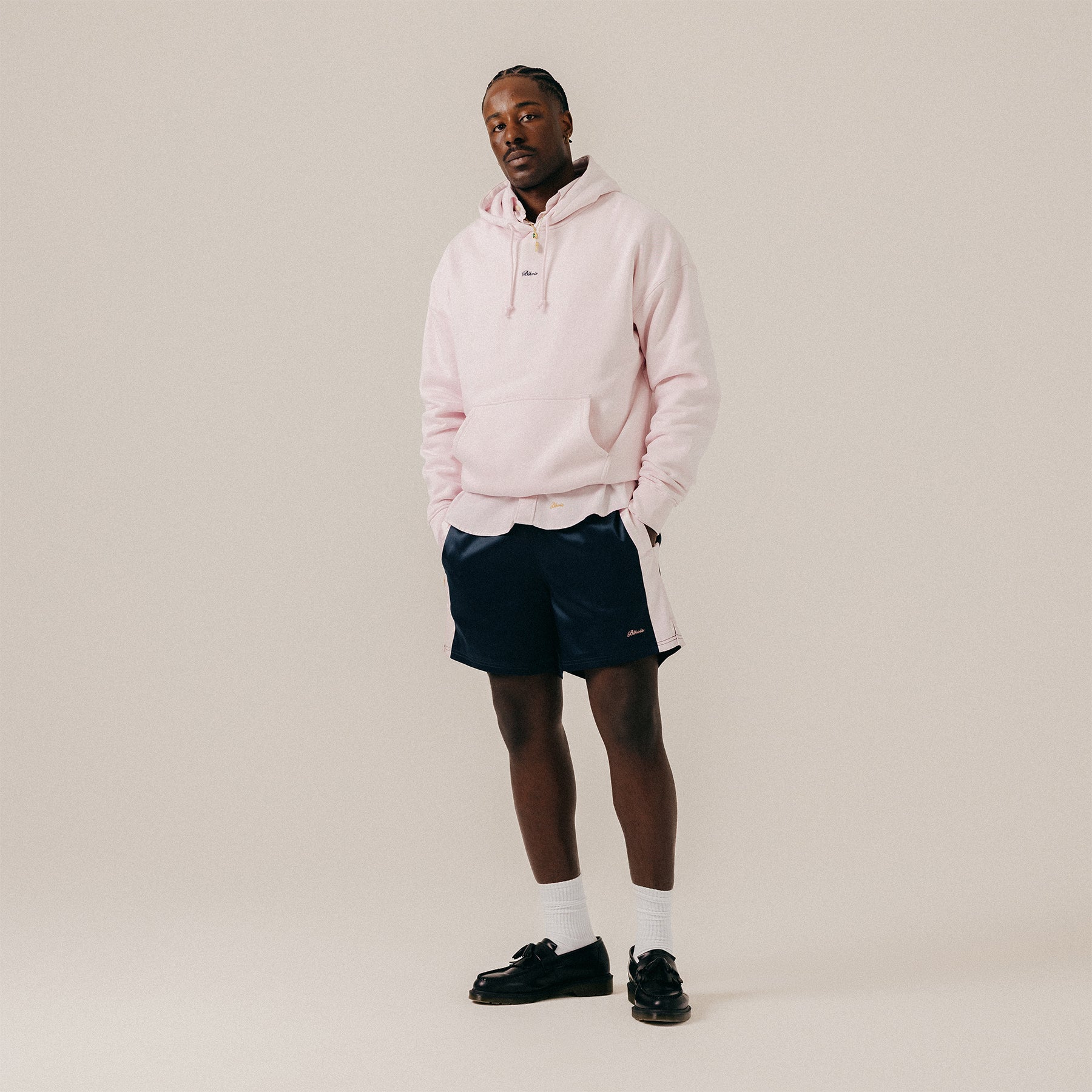SCRIPT HOODY - CRADLE PINK