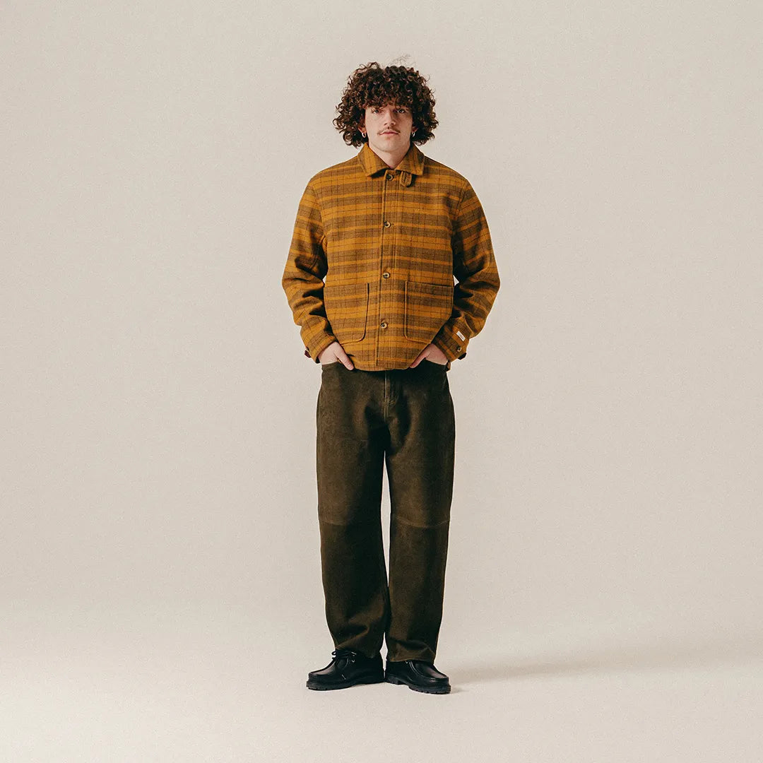 SCRIPT WOOL OVERCOAT - MILITARY OLIVE