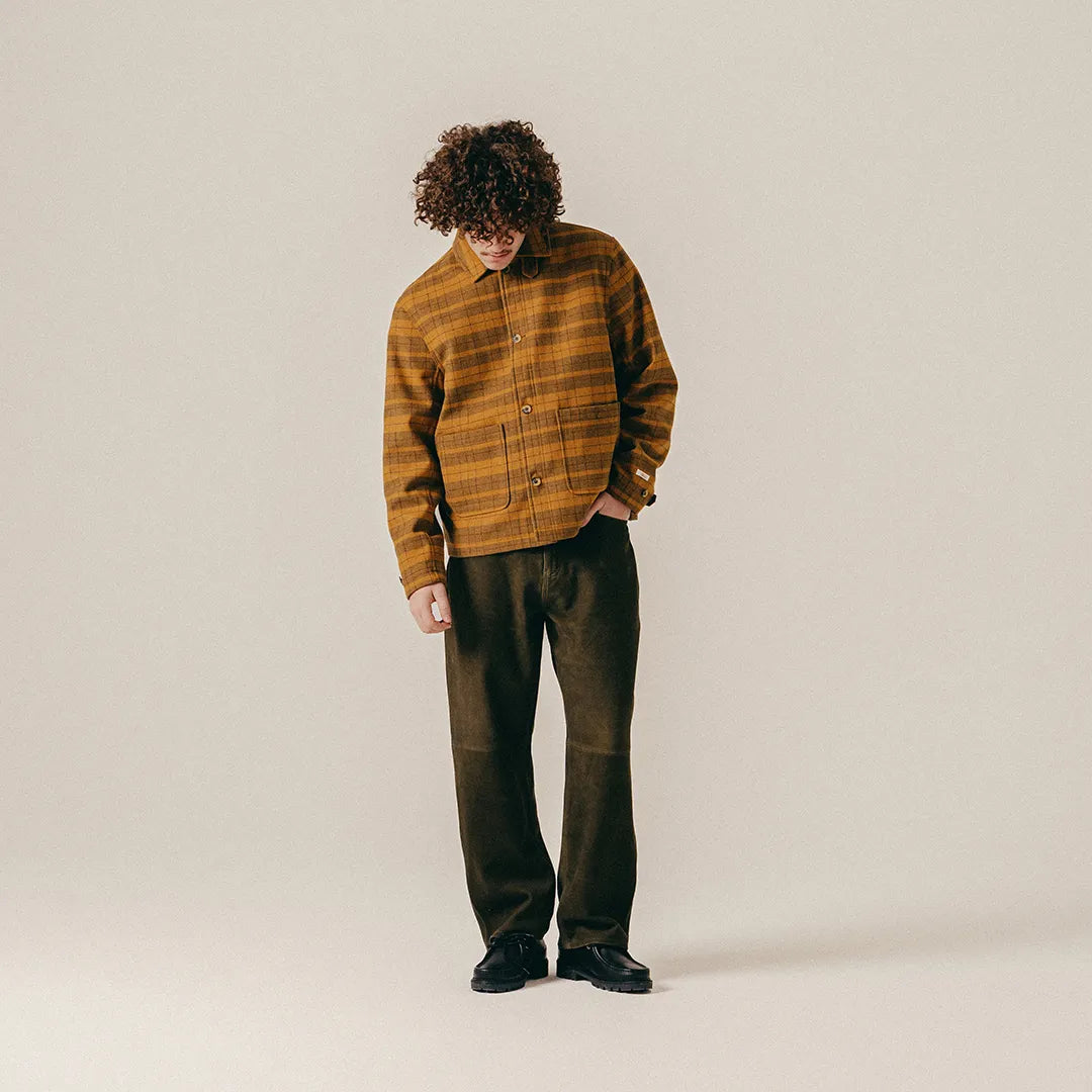 SCRIPT WOOL OVERCOAT - MILITARY OLIVE