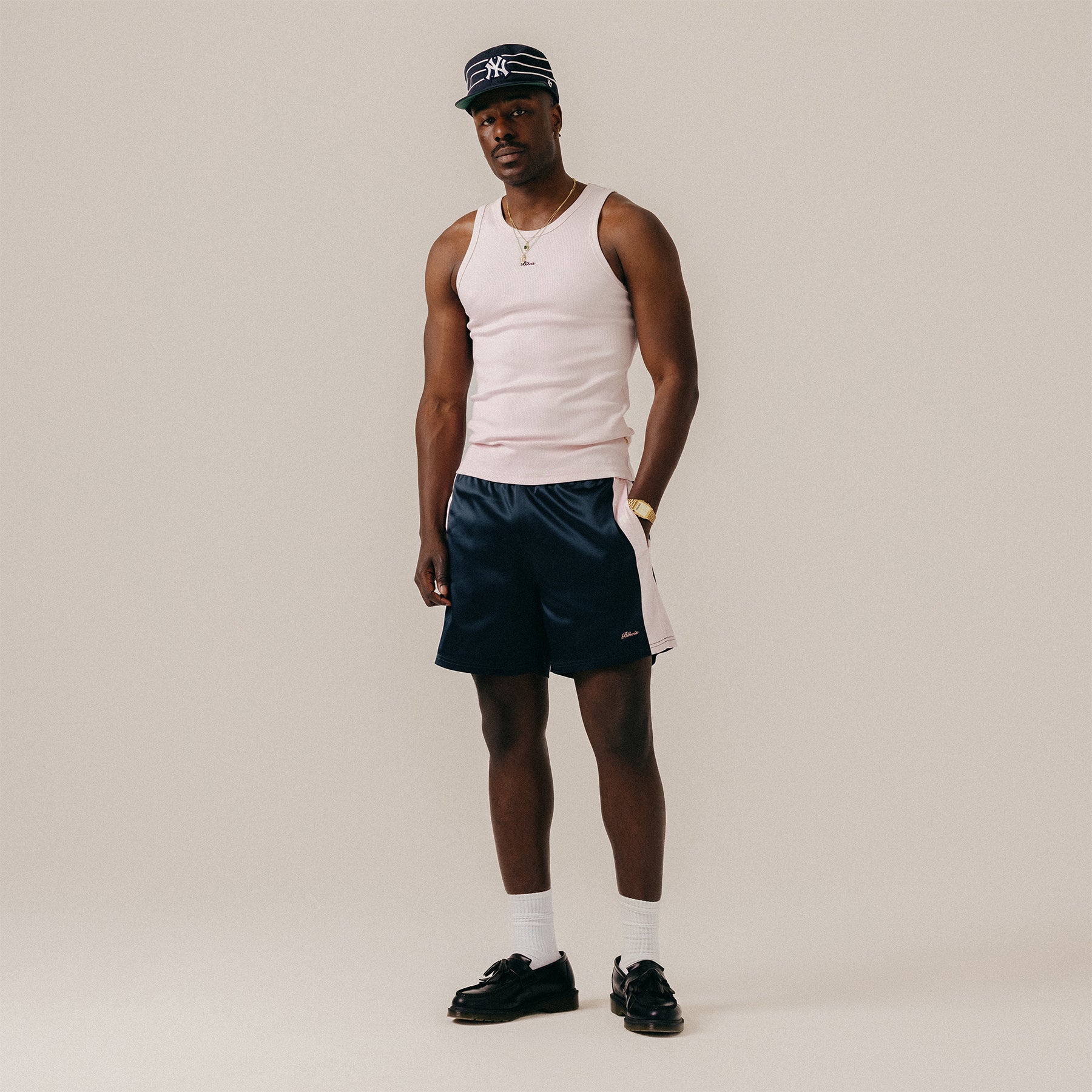 SCRIPT TANK TOP - CRADLE PINK