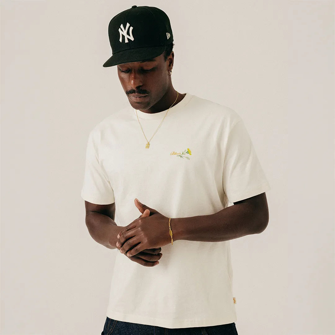 FLORAL LETTER TEE - PAPYRUS