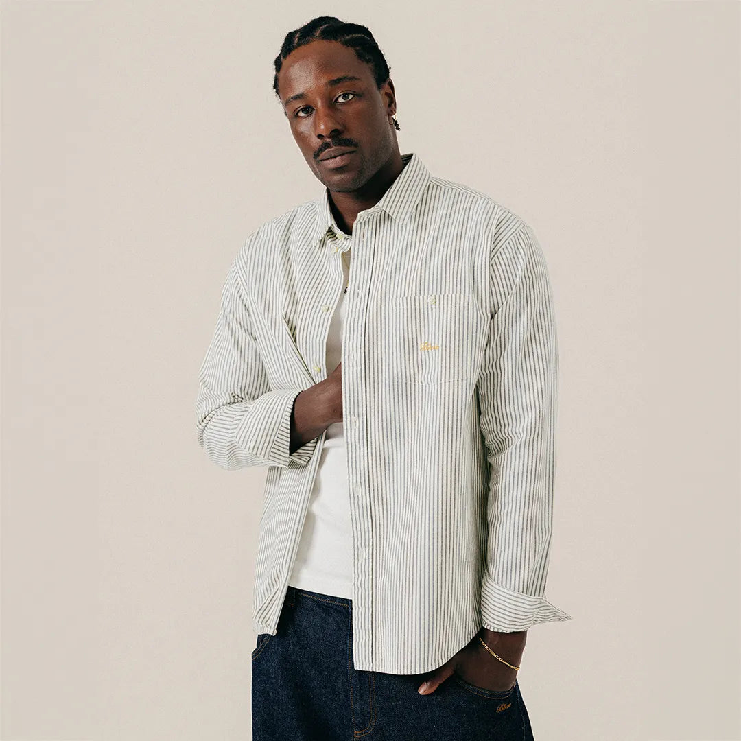 SCRIPT HEAVY SHIRT - PAPYRUS