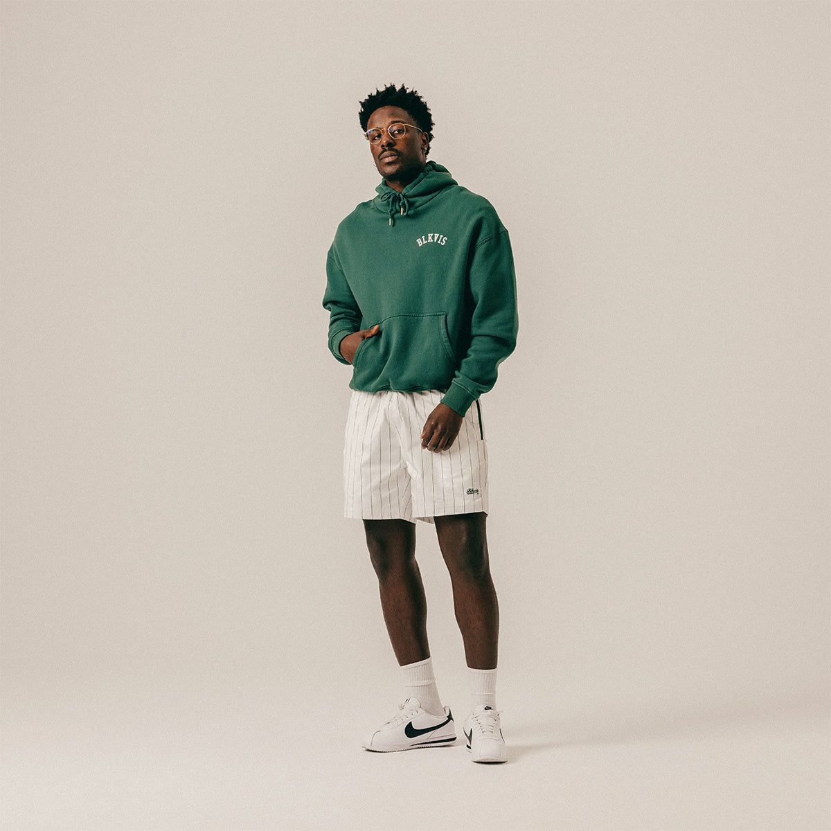 LOGO HOODY - HUNTER GREEN