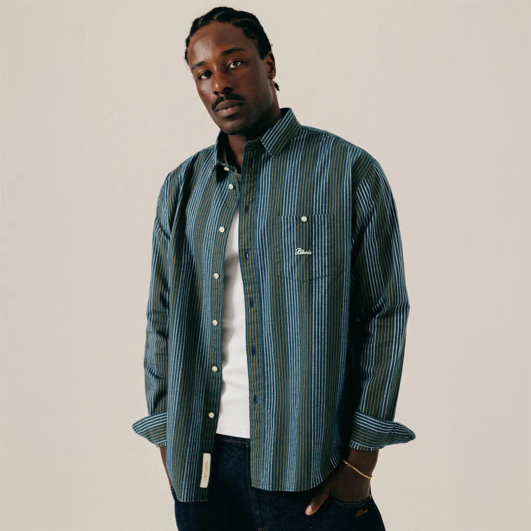 SCRIPT HEAVY SHIRT - SEA MOSS