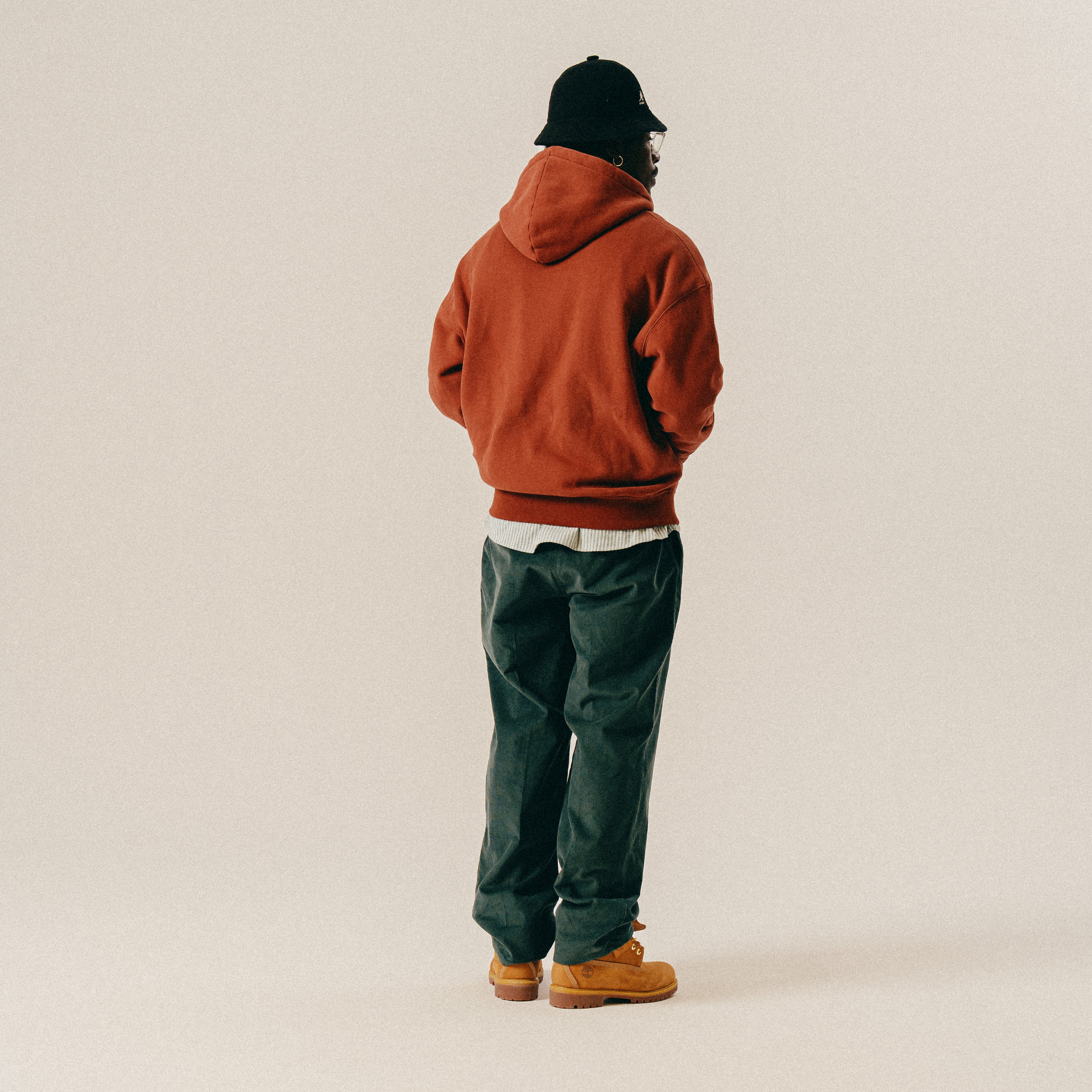 BLKVIS SCRIPT ZIP HOODY - MADDER BROWN
