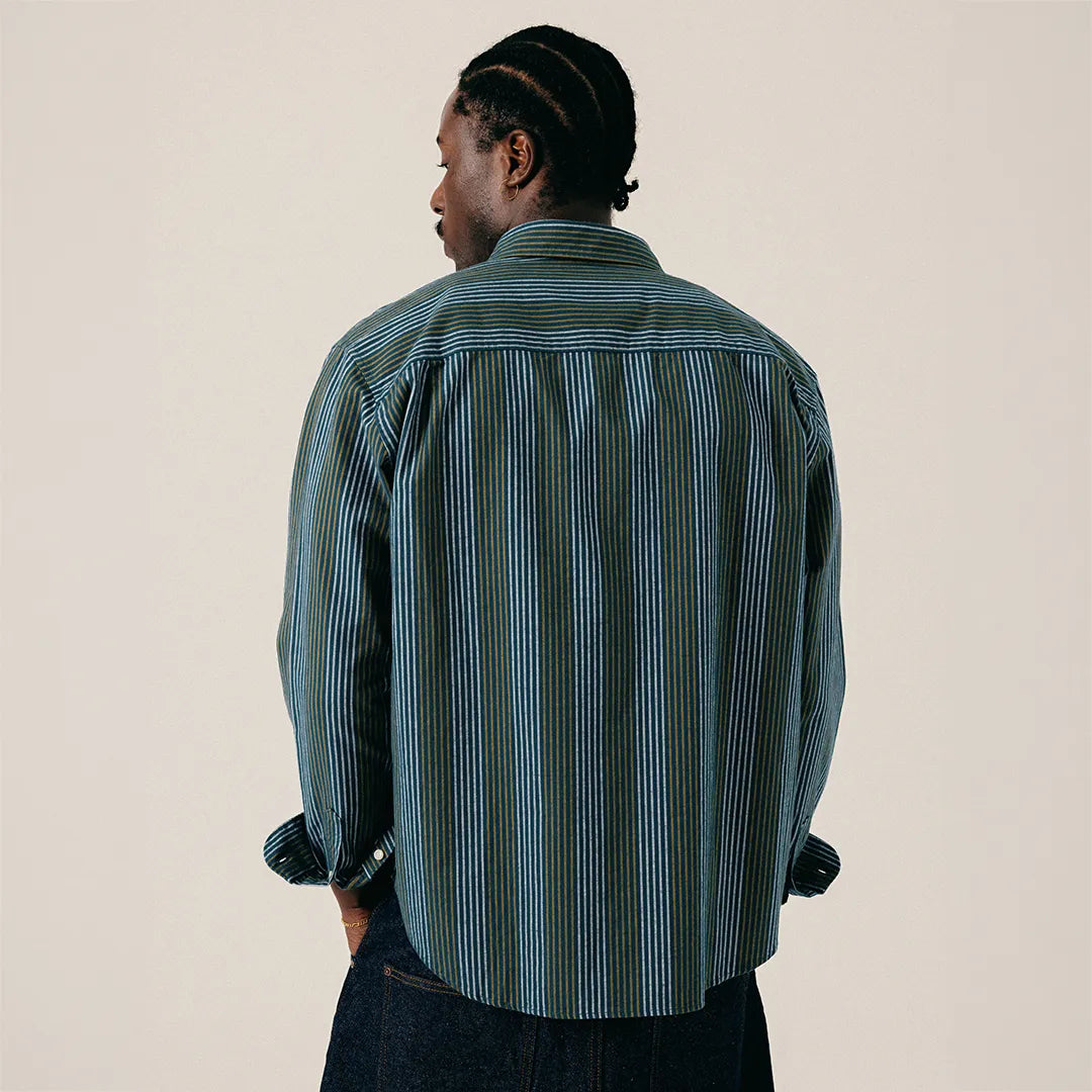 SCRIPT HEAVY SHIRT - SEA MOSS