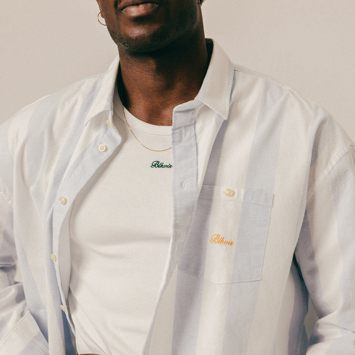 SCRIPT HEAVY SHIRT - SKYWAY