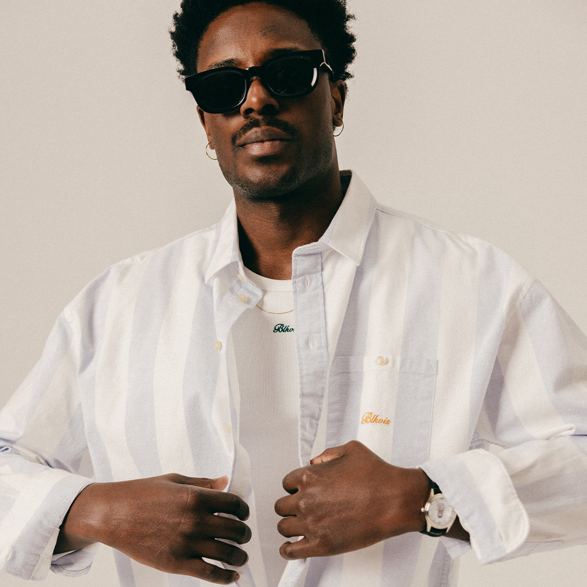 SCRIPT HEAVY SHIRT - SKYWAY