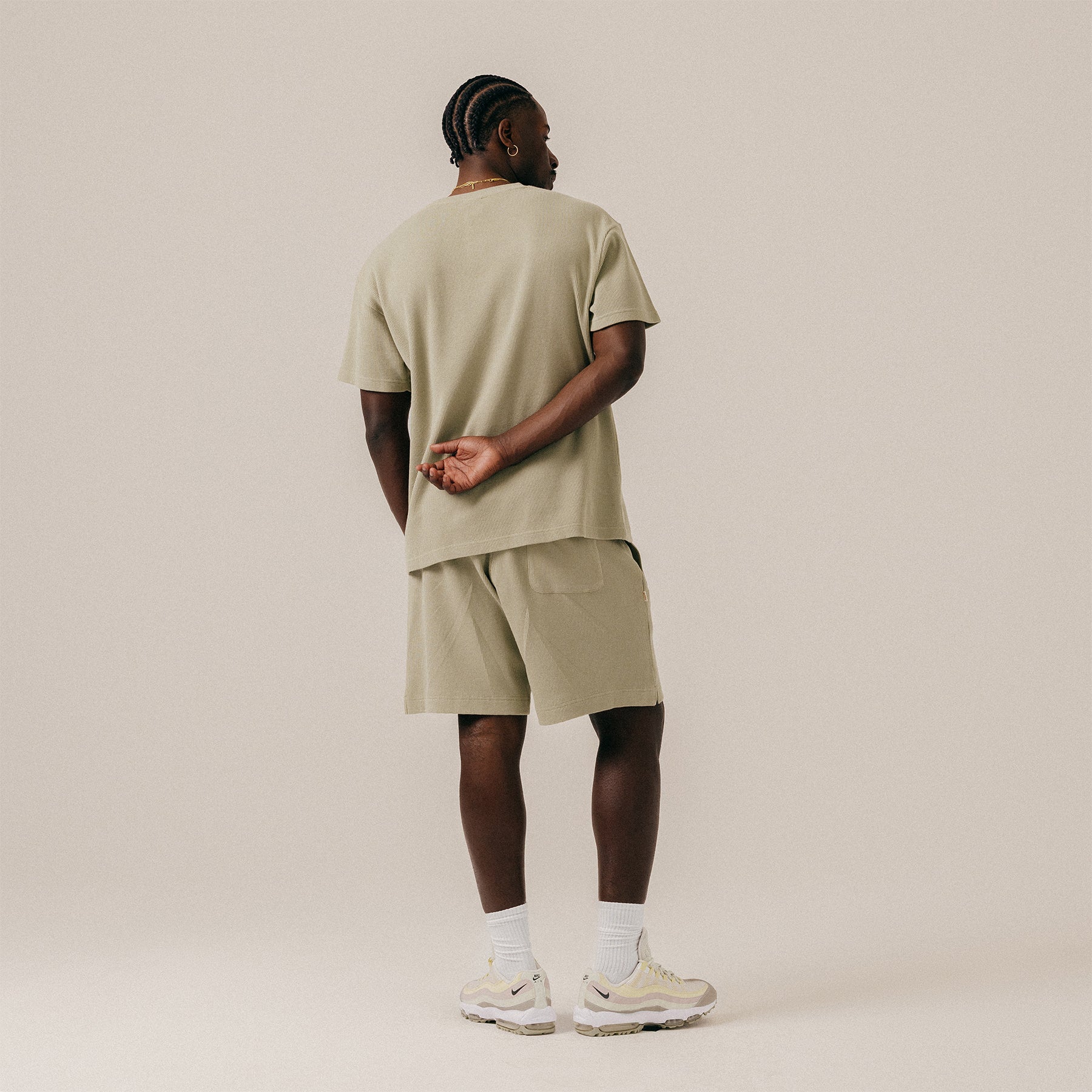 WAFFLE SHORTS - TEA