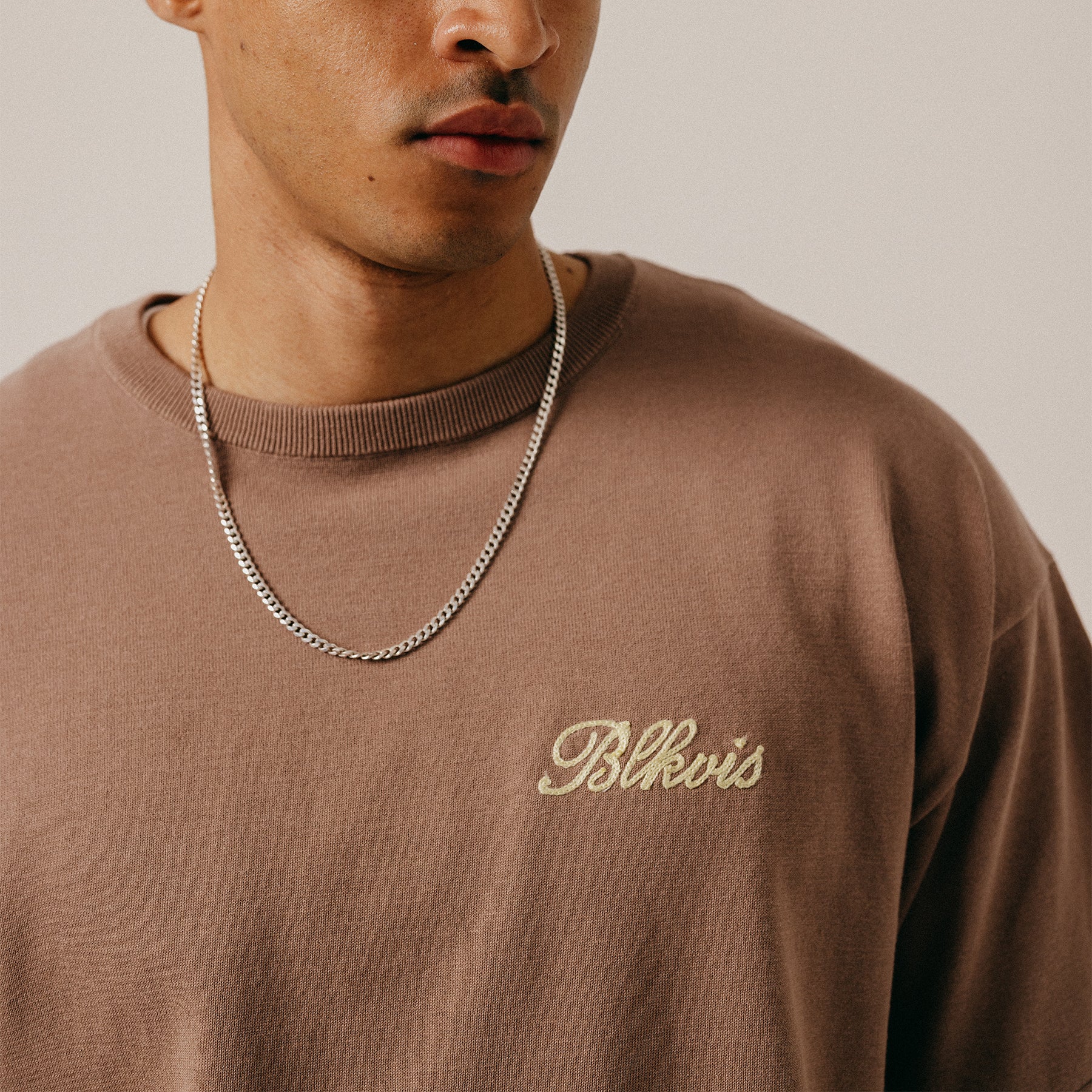 KNITTED TEE - GINGER SNAP