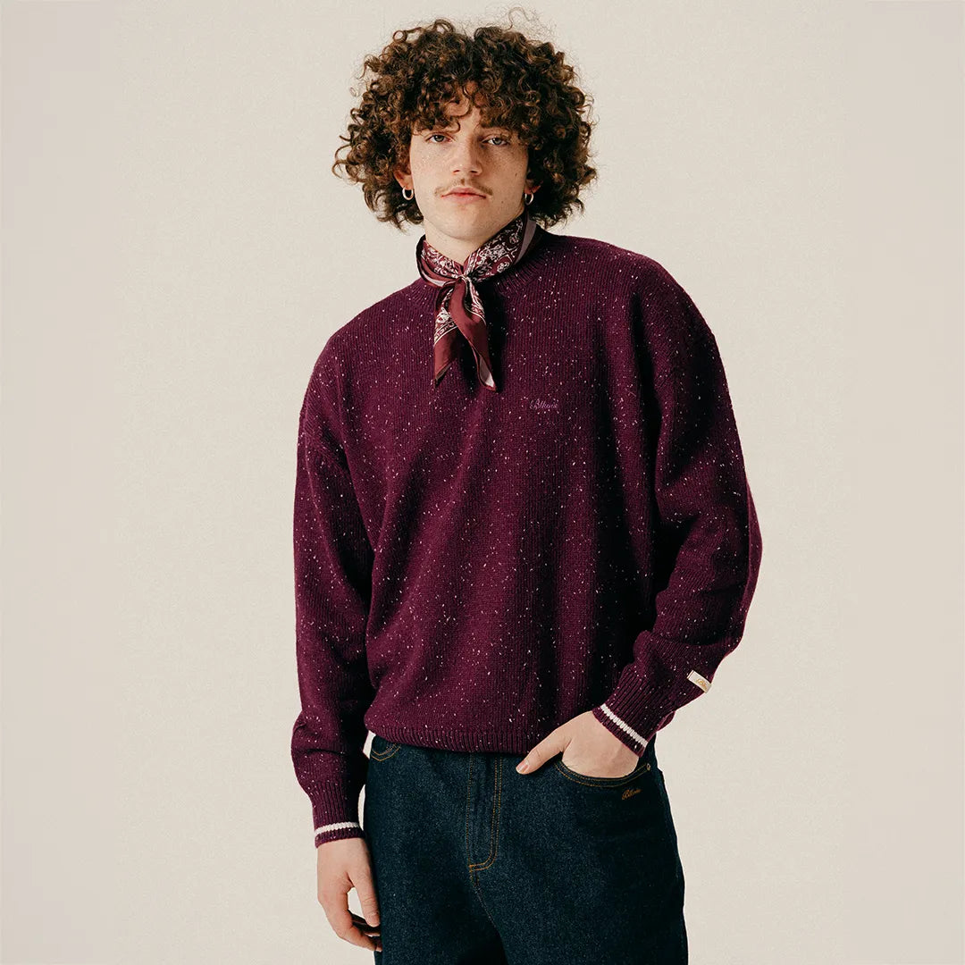 NEP CREWNECK SWEATER - DARK PURPLE