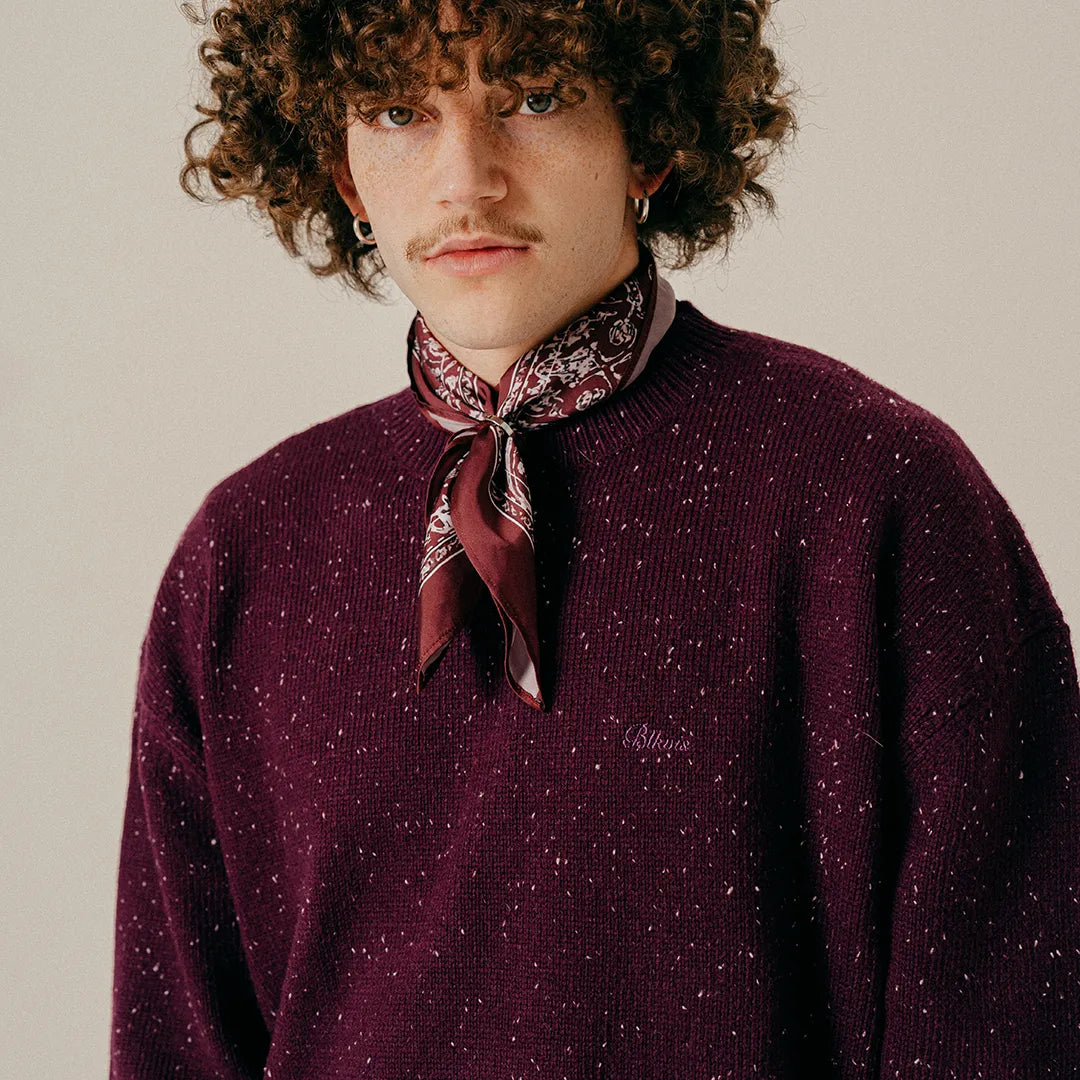NEP CREWNECK SWEATER - DARK PURPLE