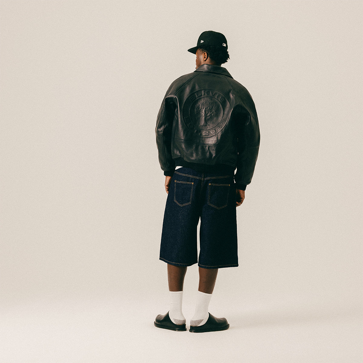 SCRIPT DENIM SHORTS - RAW